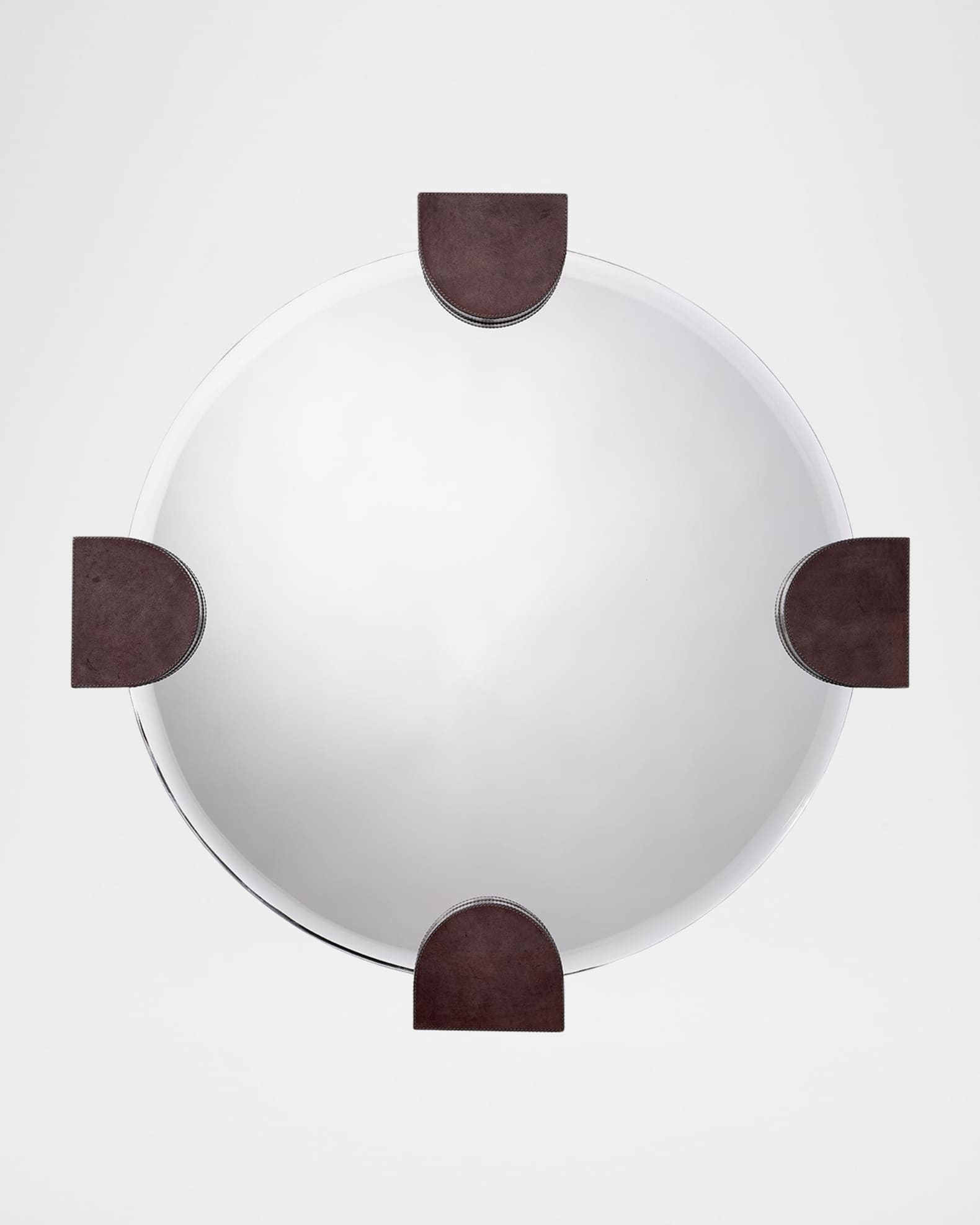 Jamie Young Quadrant 34" Round Wall Mirror