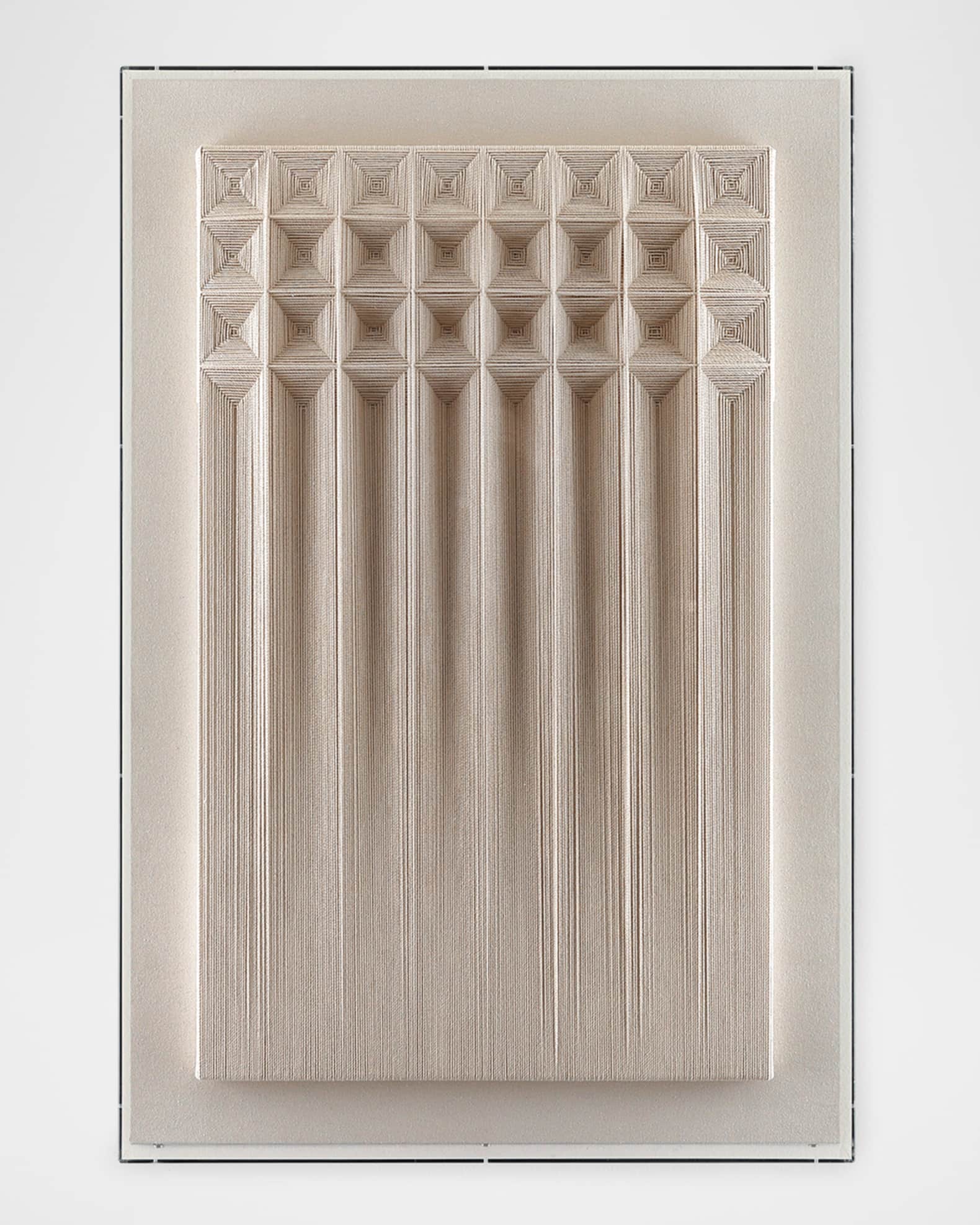 John-Richard Collection "Faceted Fabric" Textural Wall Art