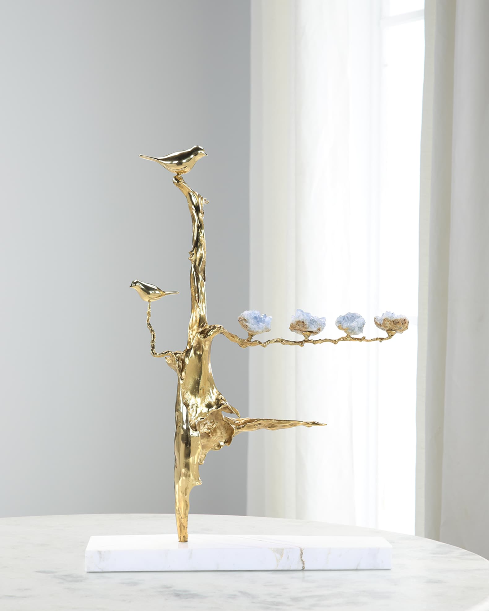 John-Richard Collection Crystal Grove Sculpture on Marble Base