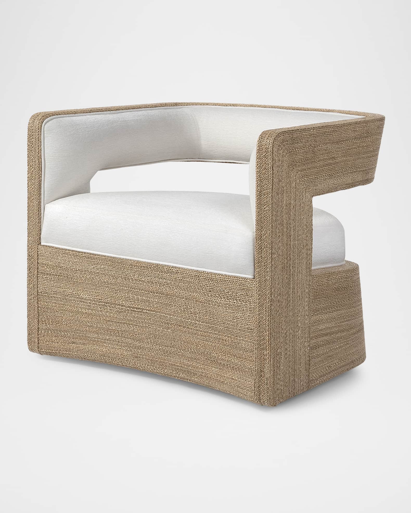 Palecek Hadley Swivel Lounge Chair, Natural Horchow