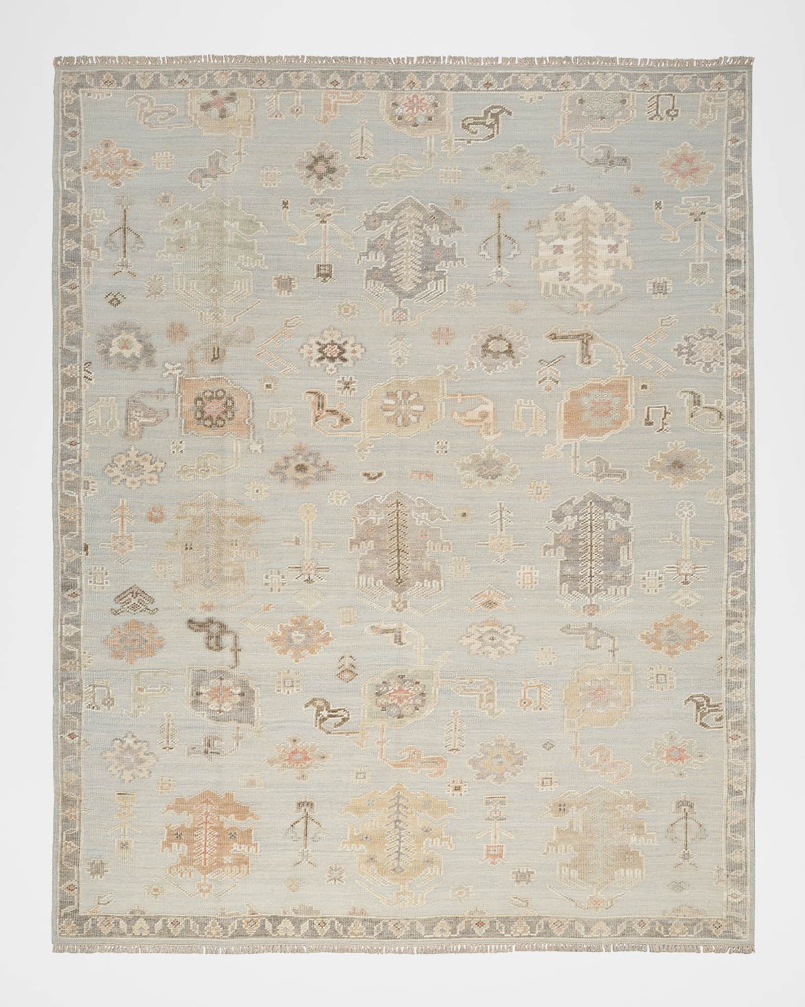 Nourison Whispers Light Blue Hand-Knotted Rug, 10' x 14'