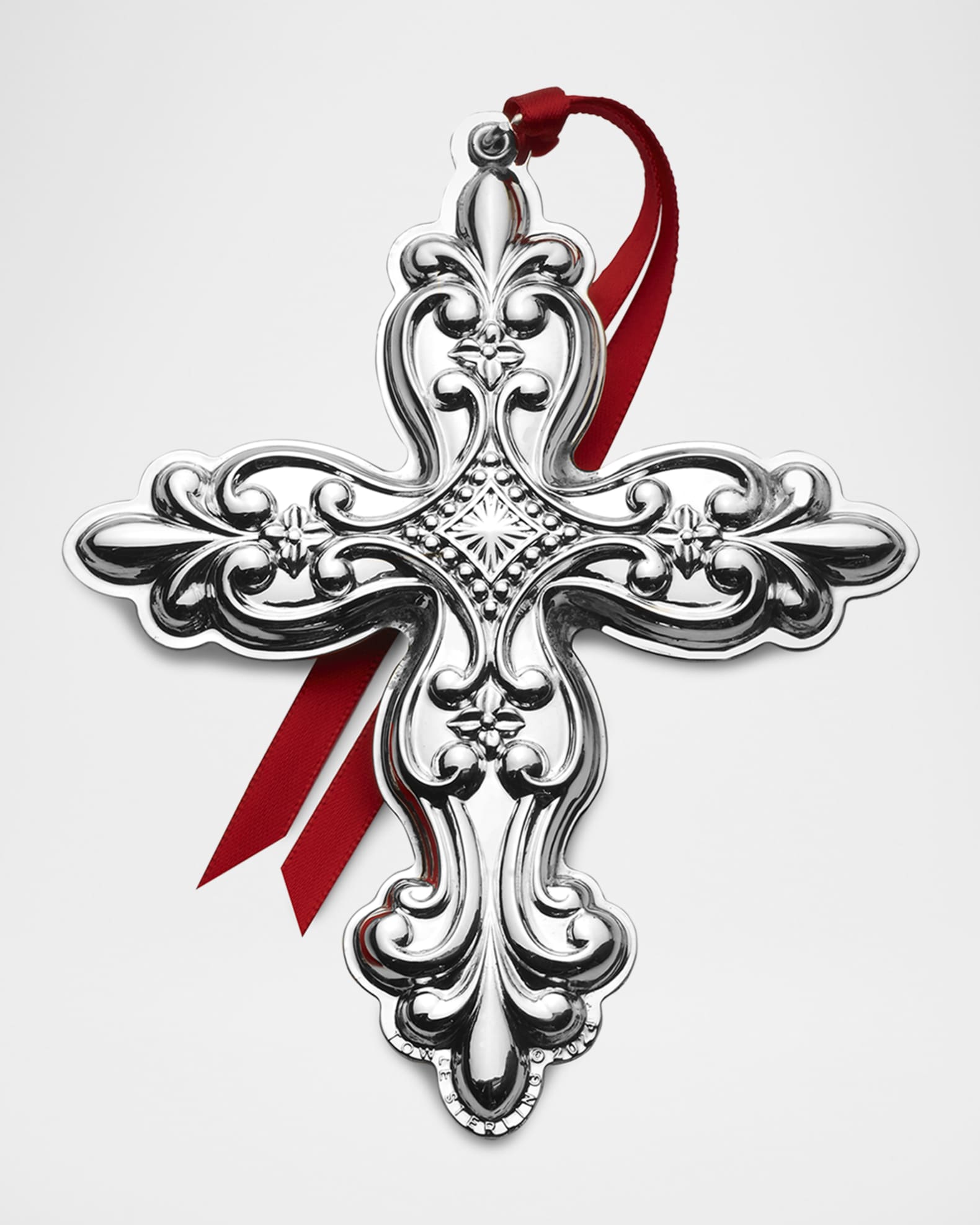 Towle Living 2024 Sterling Silver Old Master Cross Christmas Ornament 32nd Edition Horchow