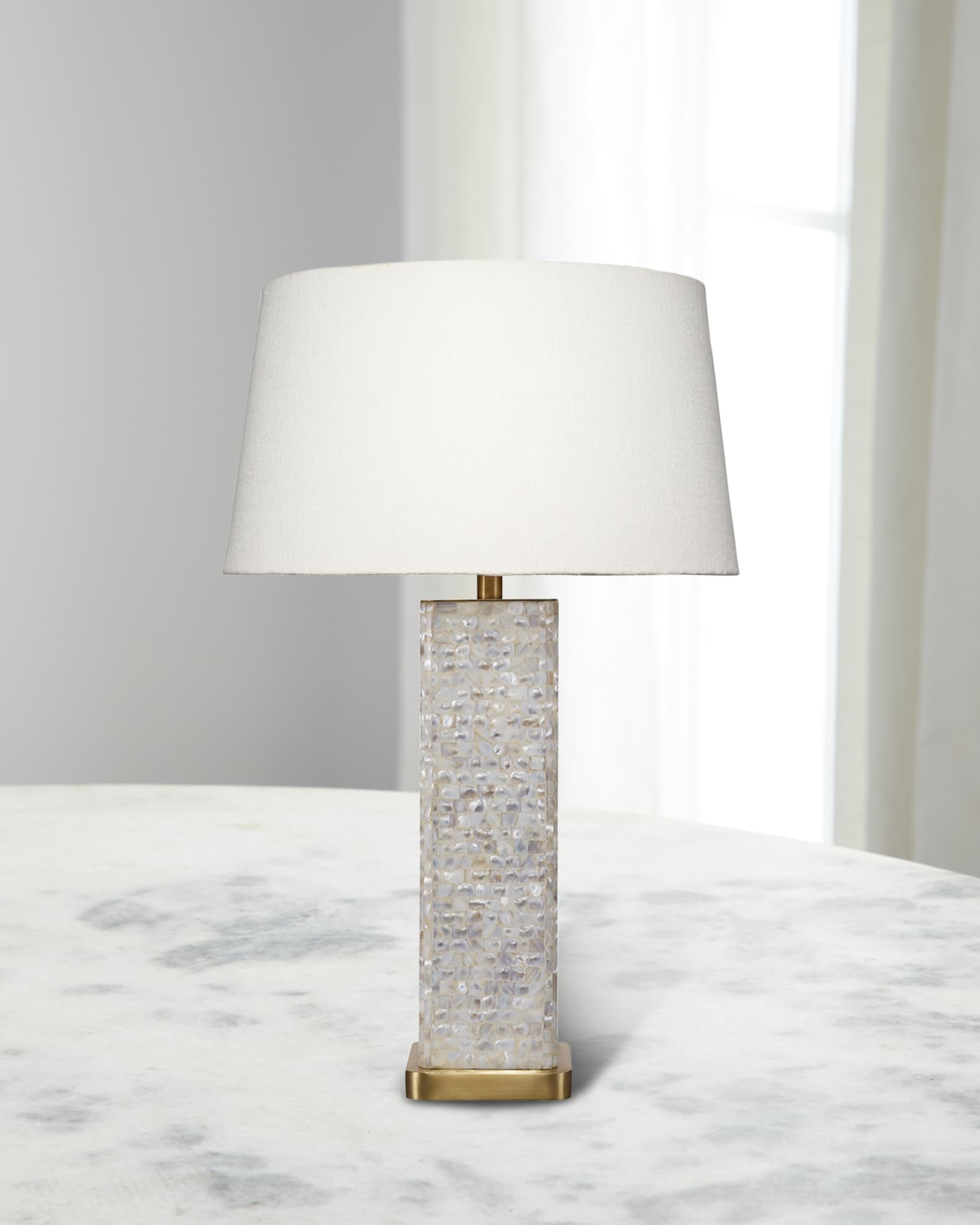Jamie Young Preston 30" Mother of Pearl Table Lamp
