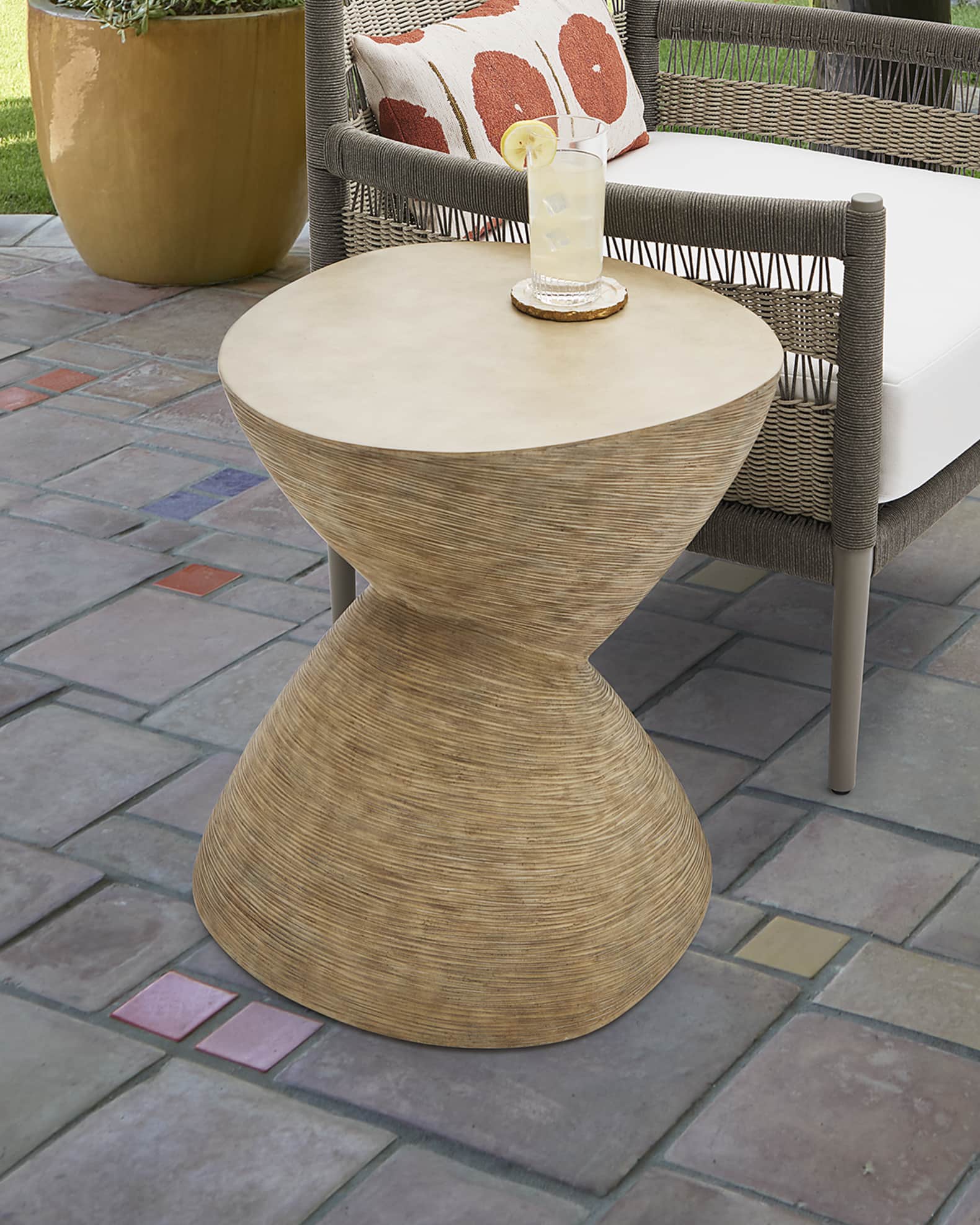 Palecek Cassandra Outdoor Side Table, Tall | Horchow