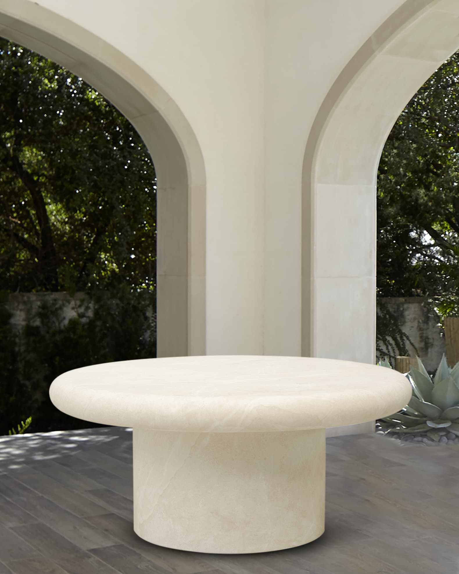 Sunset West Travertino Outdoor Coffee Table Horchow