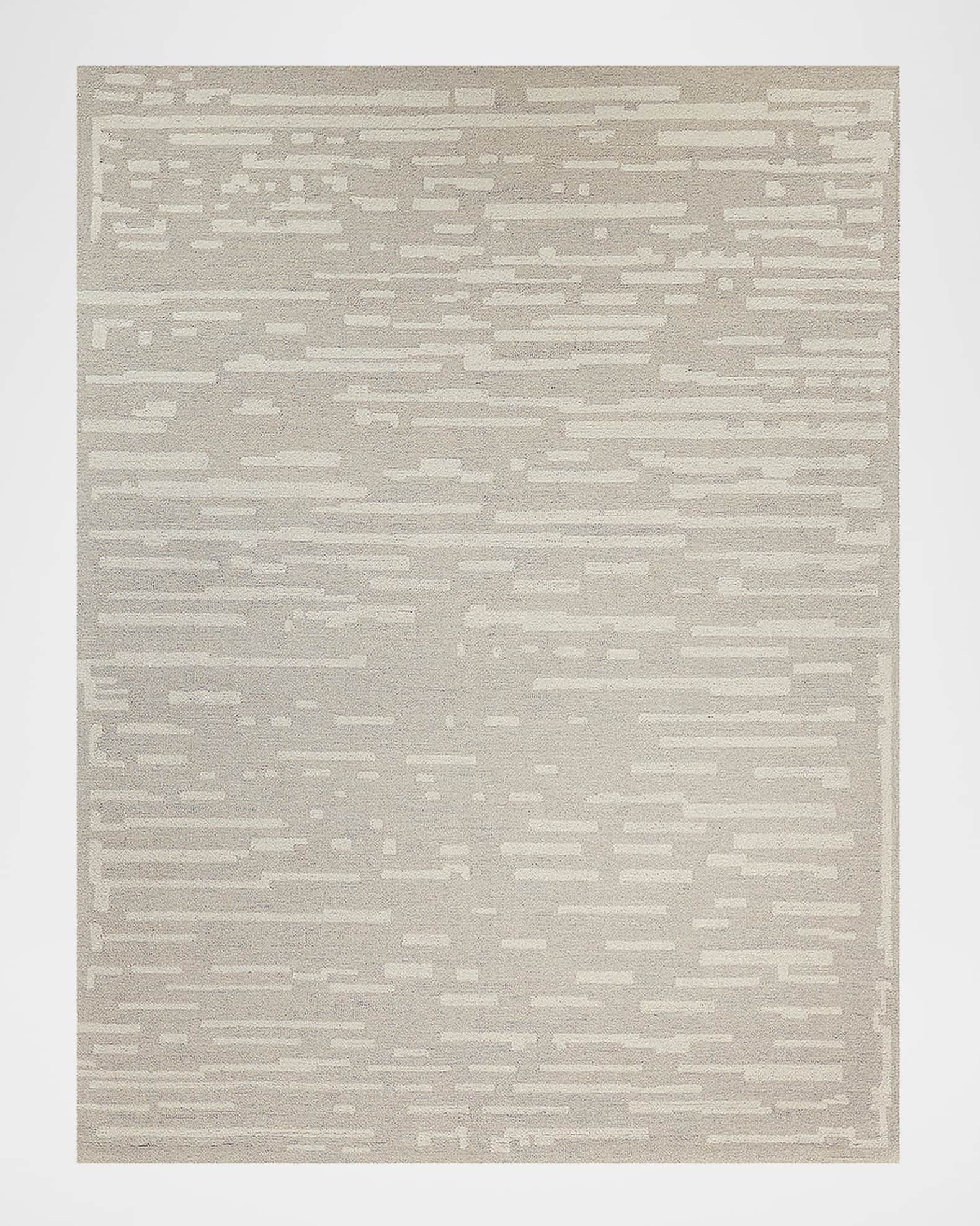 Exquisite Rugs Carmel HandTufted Silver & Ivory Rug, 8' x 10' Horchow