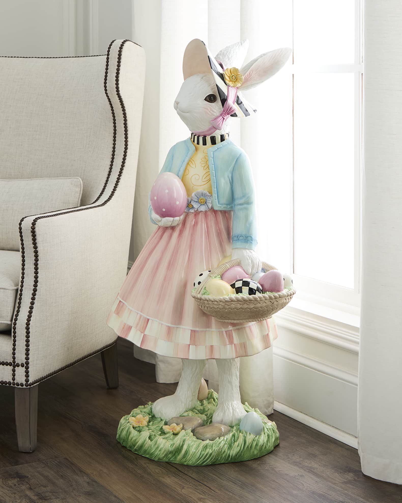 MacKenzie-Childs Mrs. Rabbit Rosy Trophy, 43"