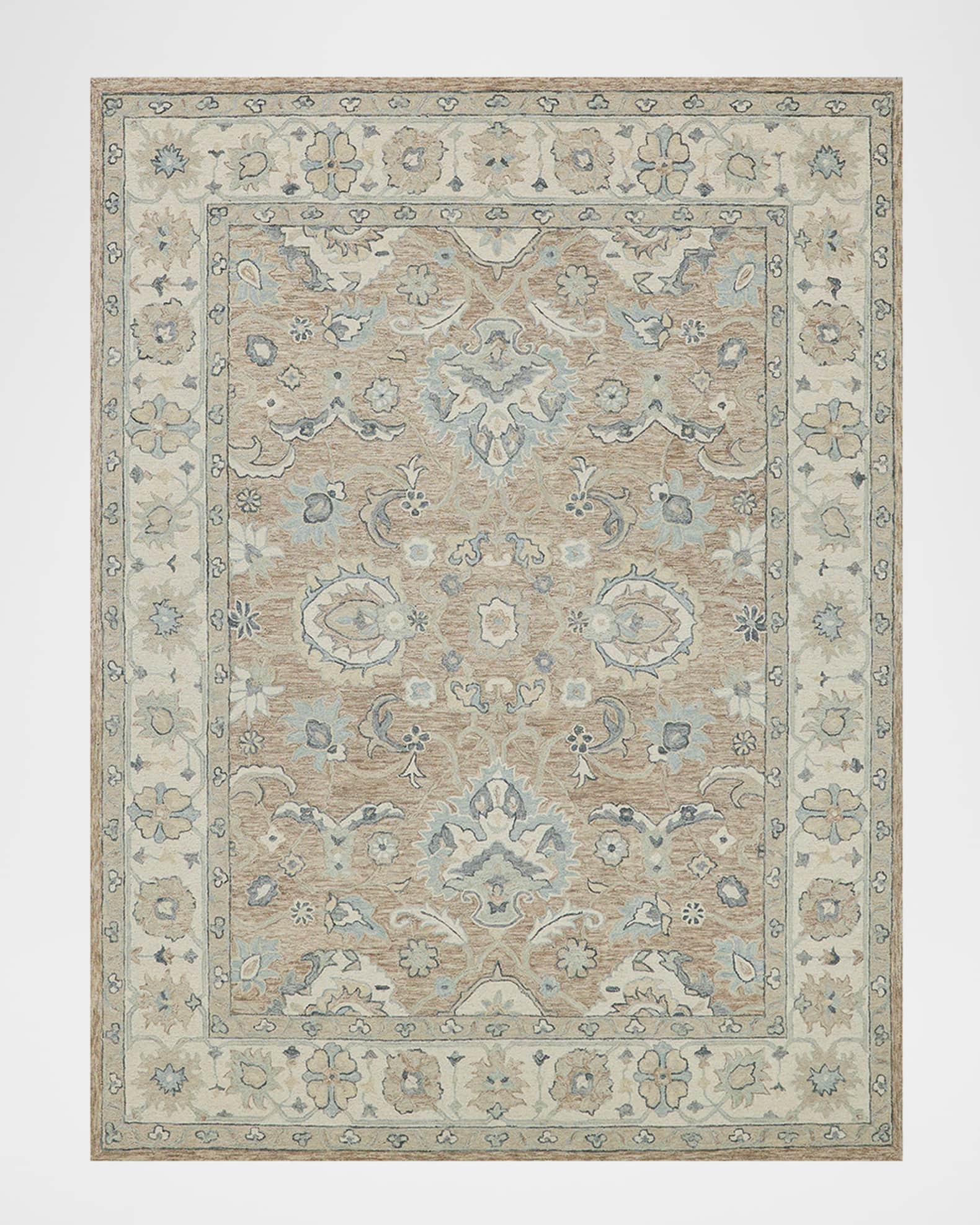 Exquisite Rugs Claremont HandTufted Light Brown Oushak Rug, 9' x 12