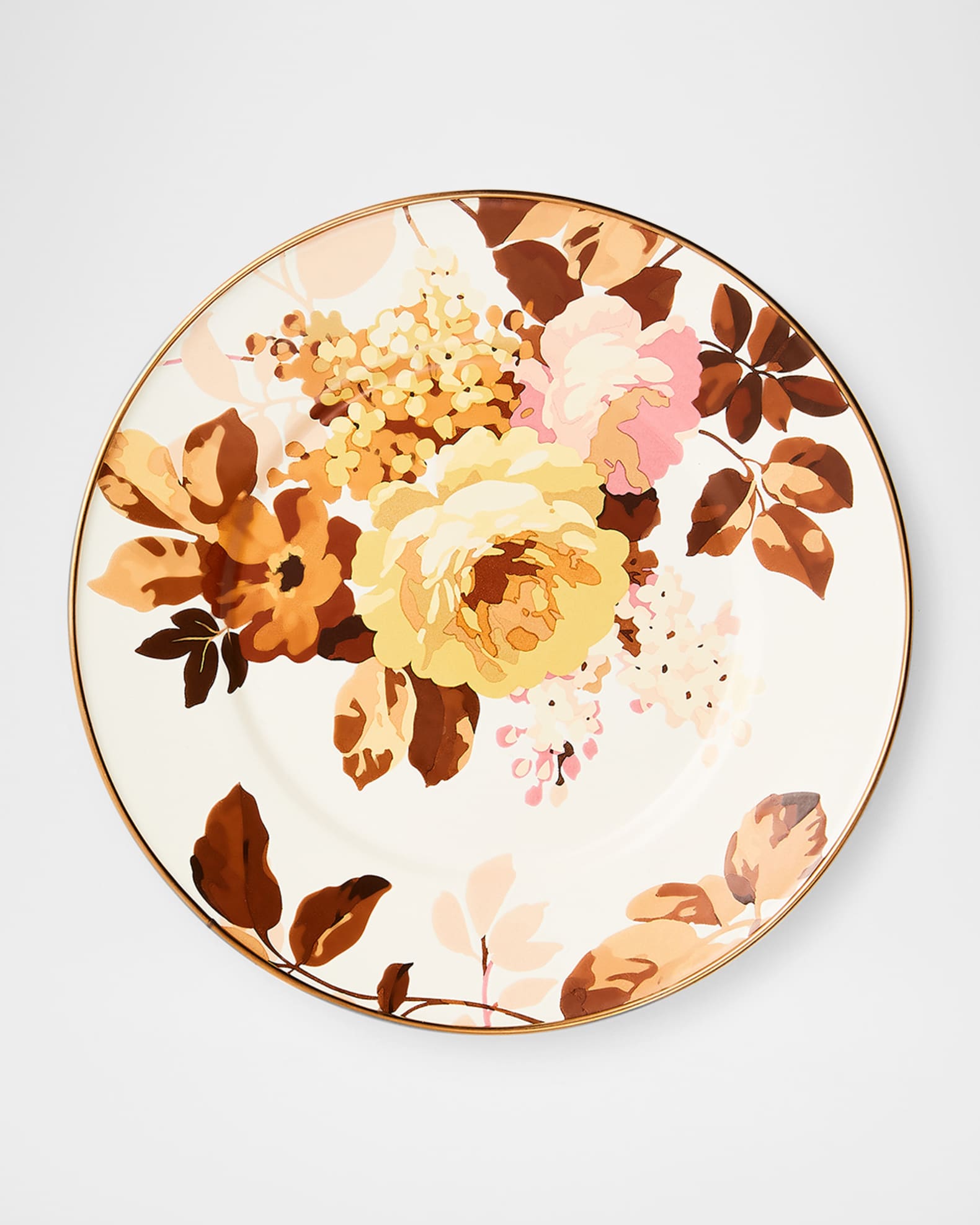 MacKenzie-Childs Wild Rose White Salad Plate