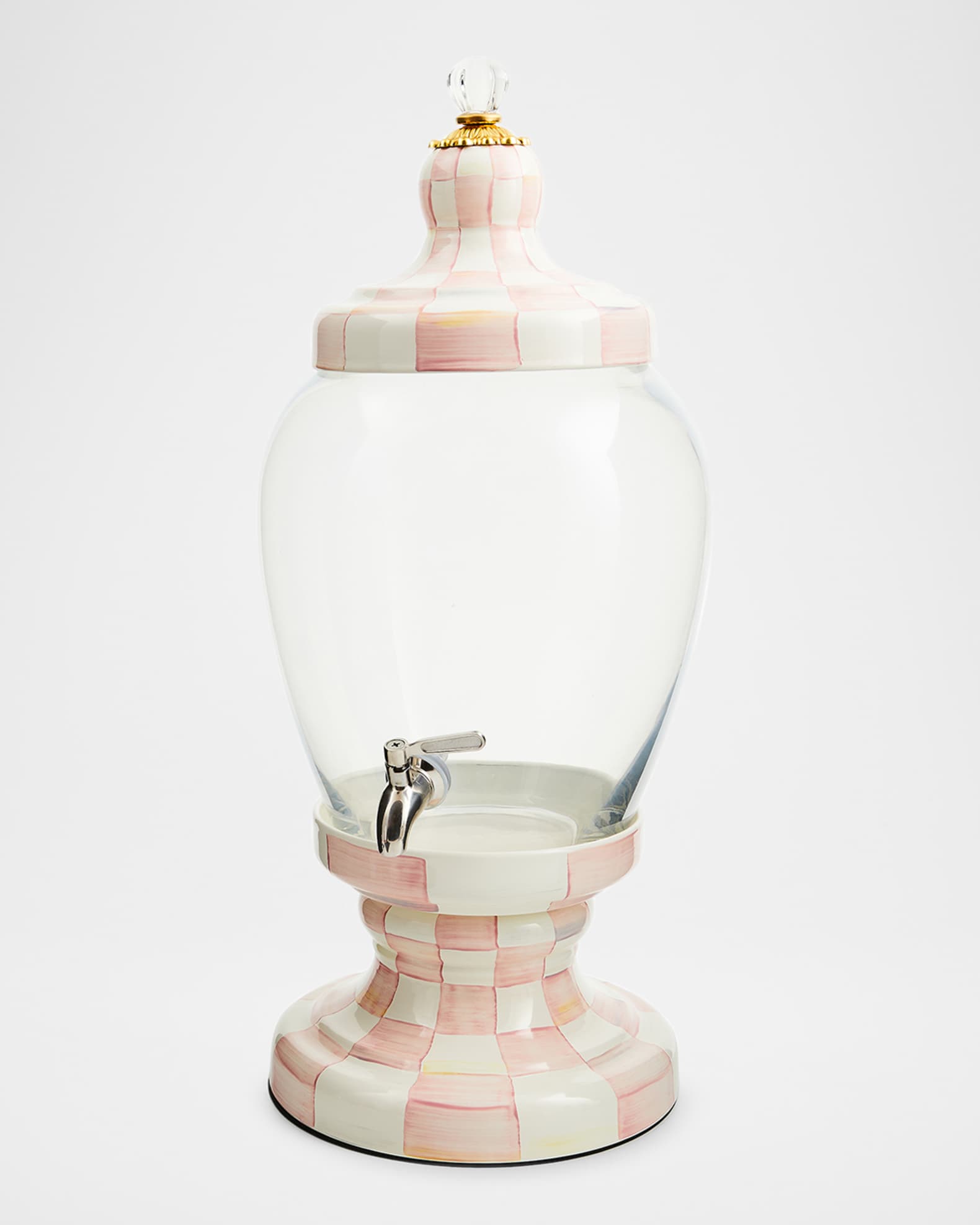 MacKenzie-Childs Rosy Check Beverage Hostess