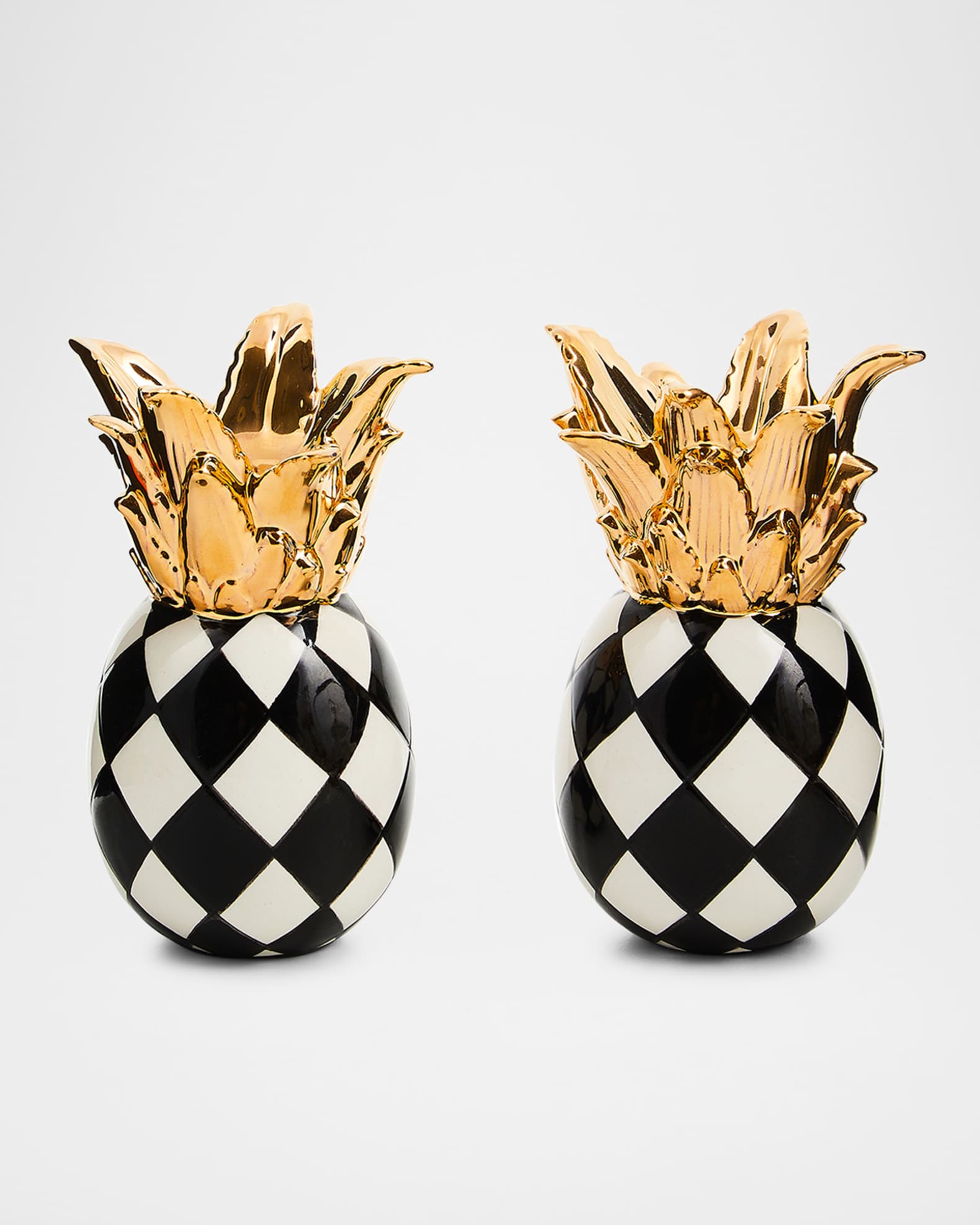MacKenzie-Childs Pineapple Salt and Pepper Shaker Set
