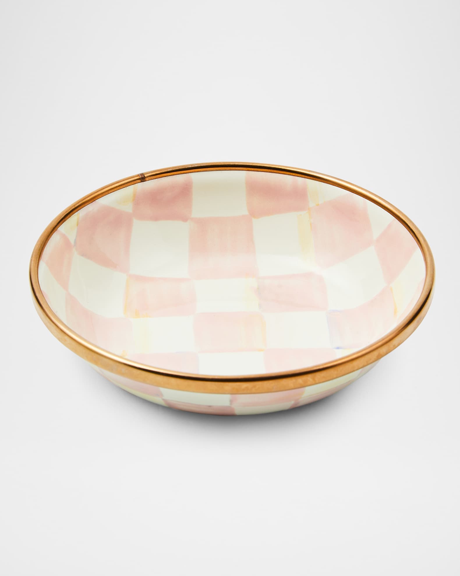 MacKenzie-Childs Rosy Check Dipping Bowl