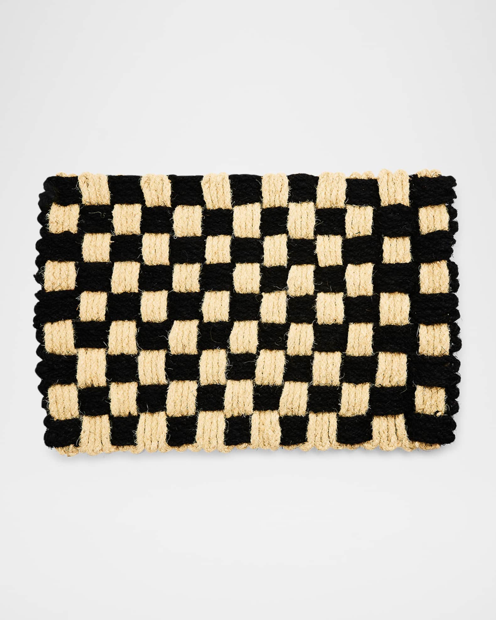 MacKenzie-Childs Woven Check Entrance Mat, 25" x 36.5"