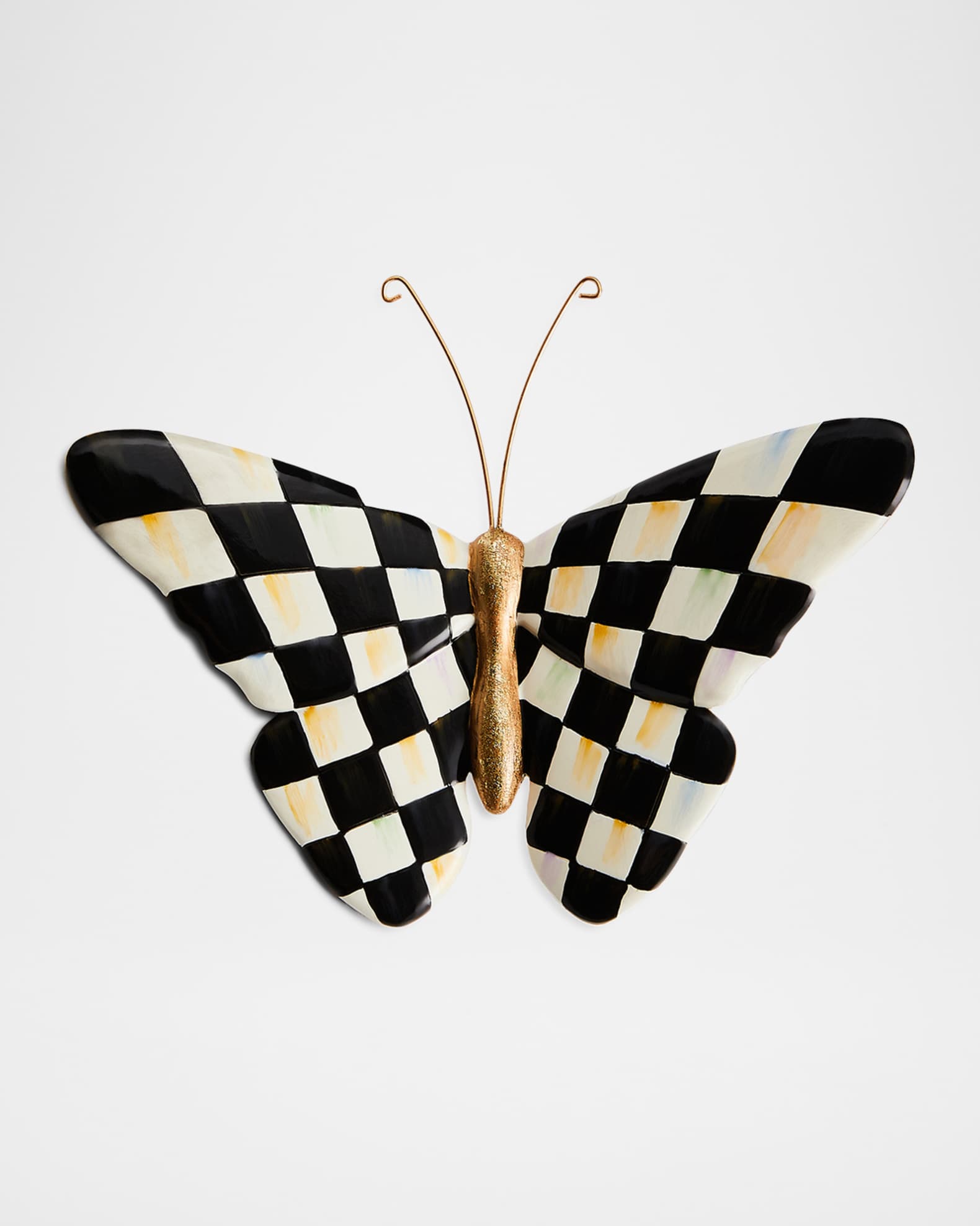 Mackenzie Childs Butterfly Wall Decor Courtly Check main image 1