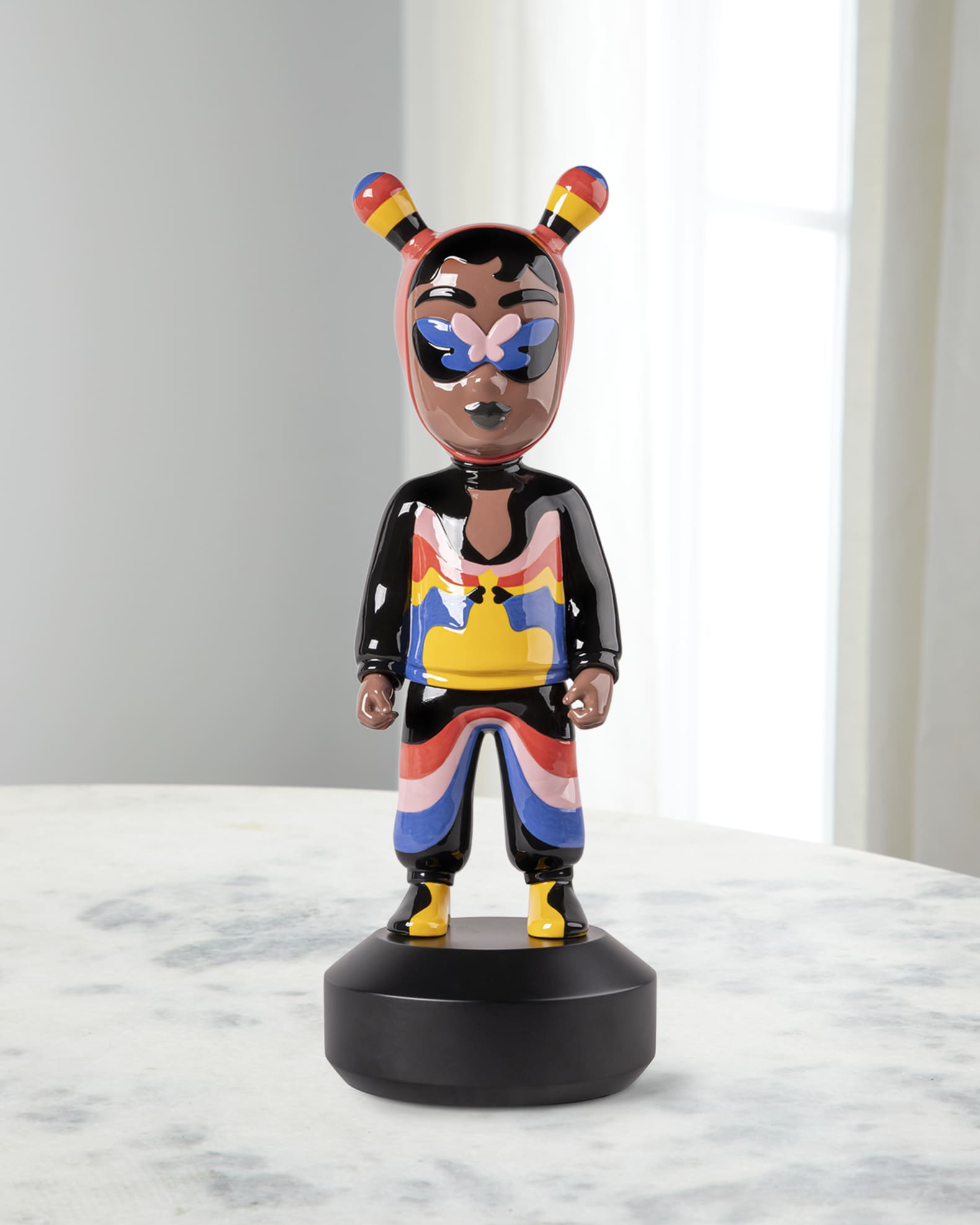 Lladro The Guest by Jade Purple Brown Big Sculpture - Limited Edition