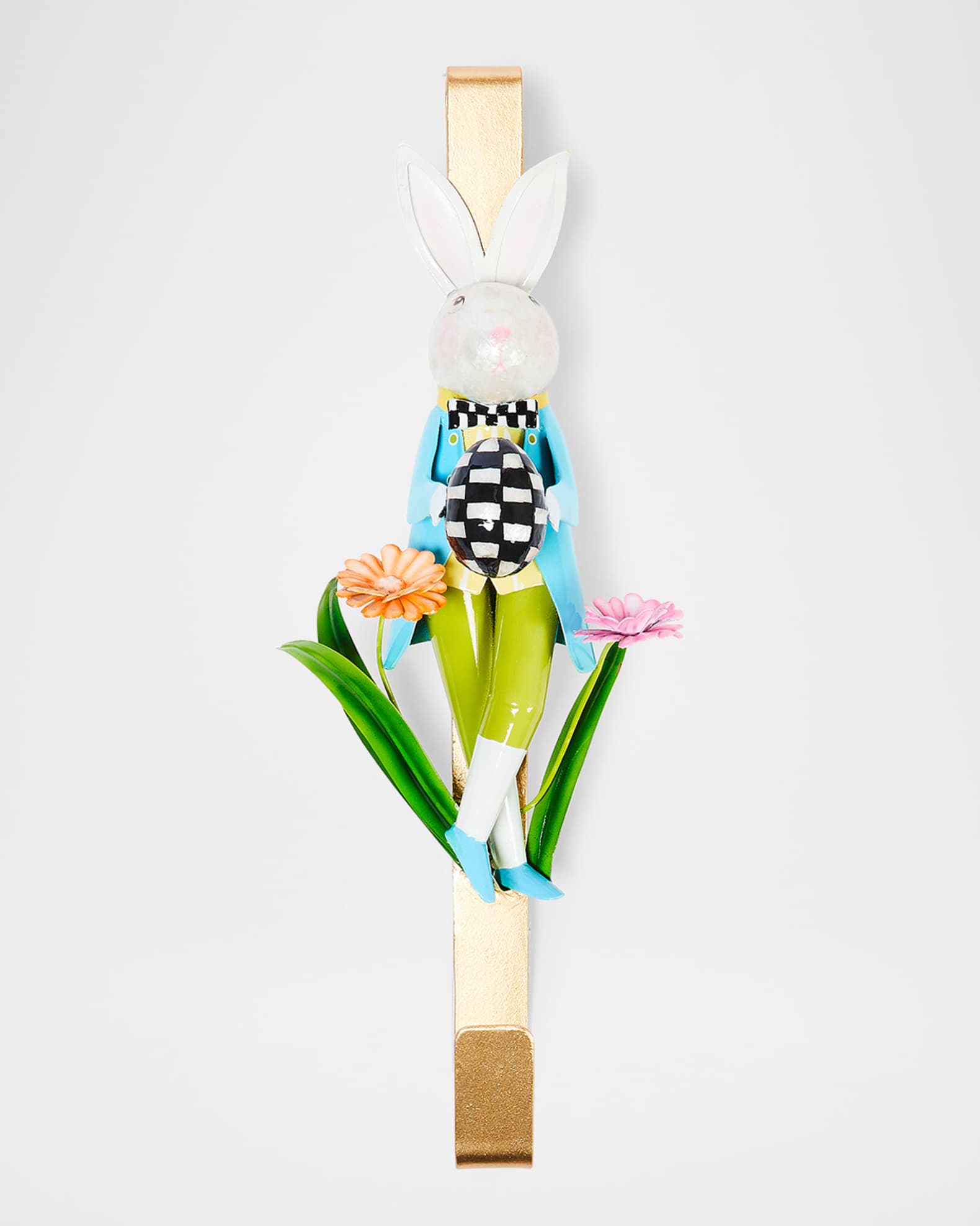MacKenzie-Childs Calico Rabbit Wreath Hanger