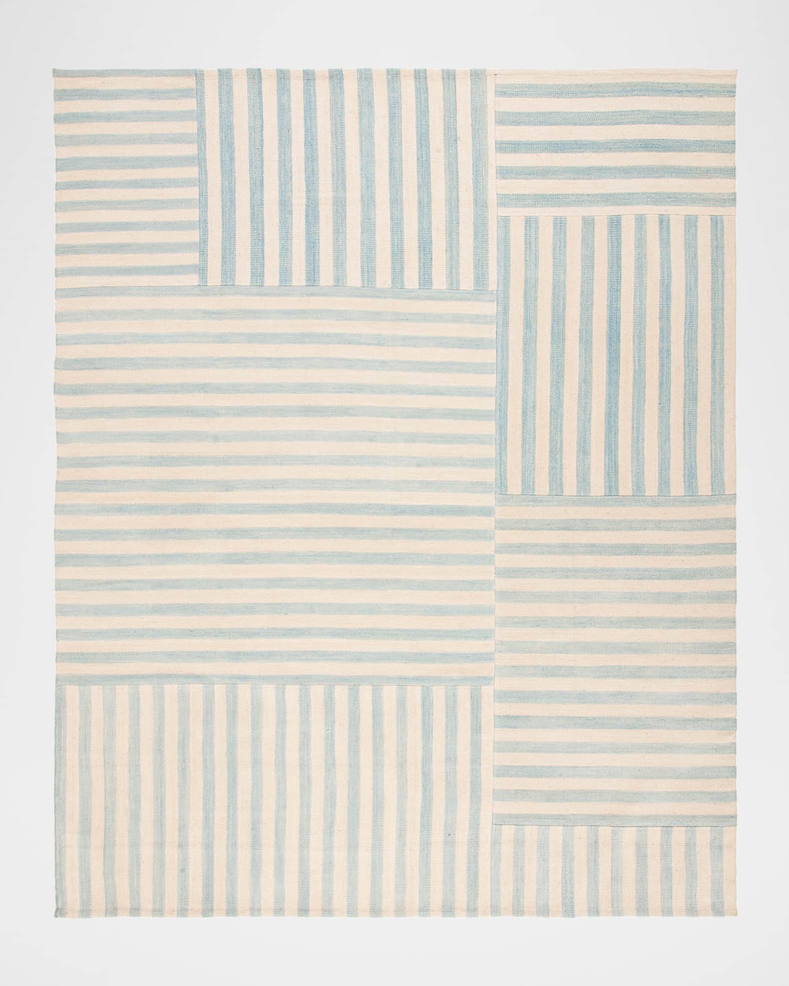 Ralph Lauren Home Celeste Stripe Patch Hand-Woven Rug, 6' x 9'