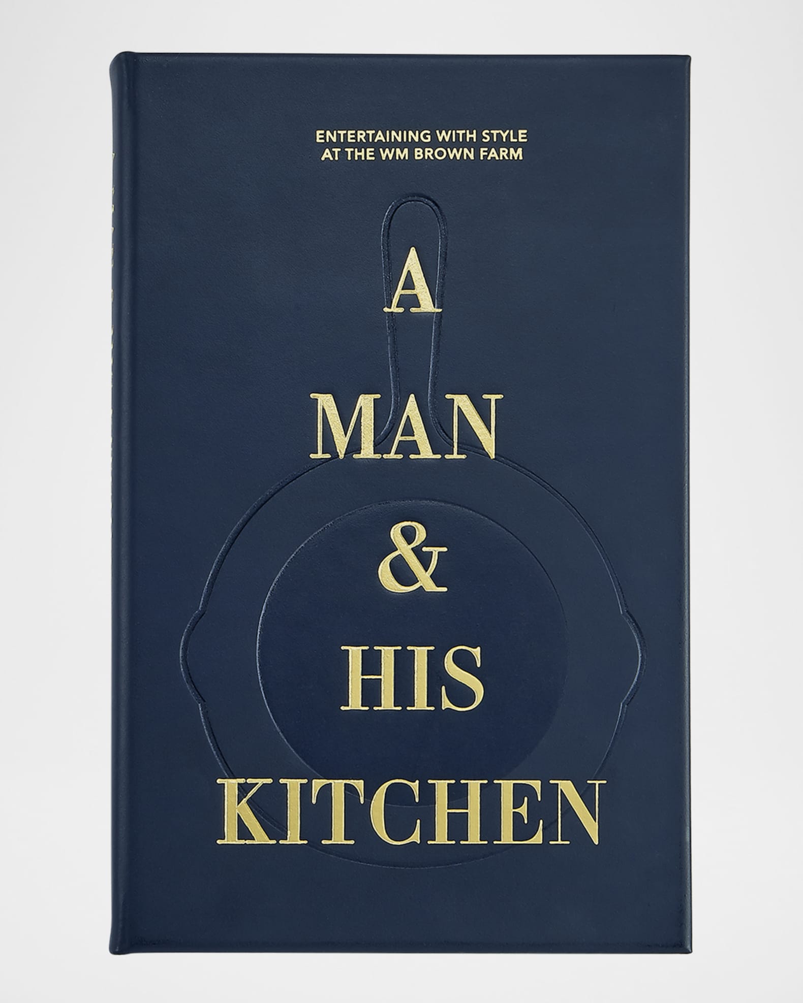 Graphic Image "A Man & His Kitchen" Leather-Bound Cookbook by Matt ...