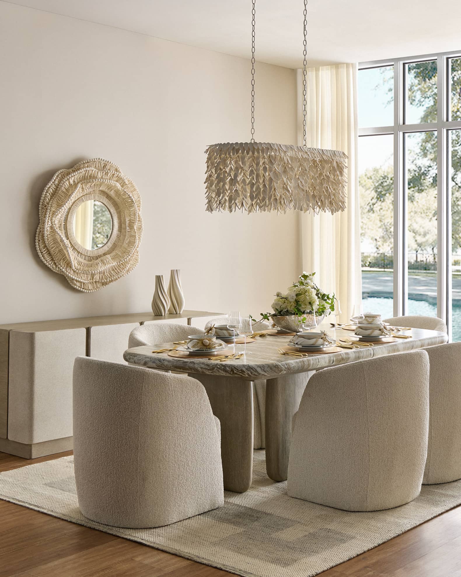 Neiman Marcus Linear Cocoa Petal 44.5