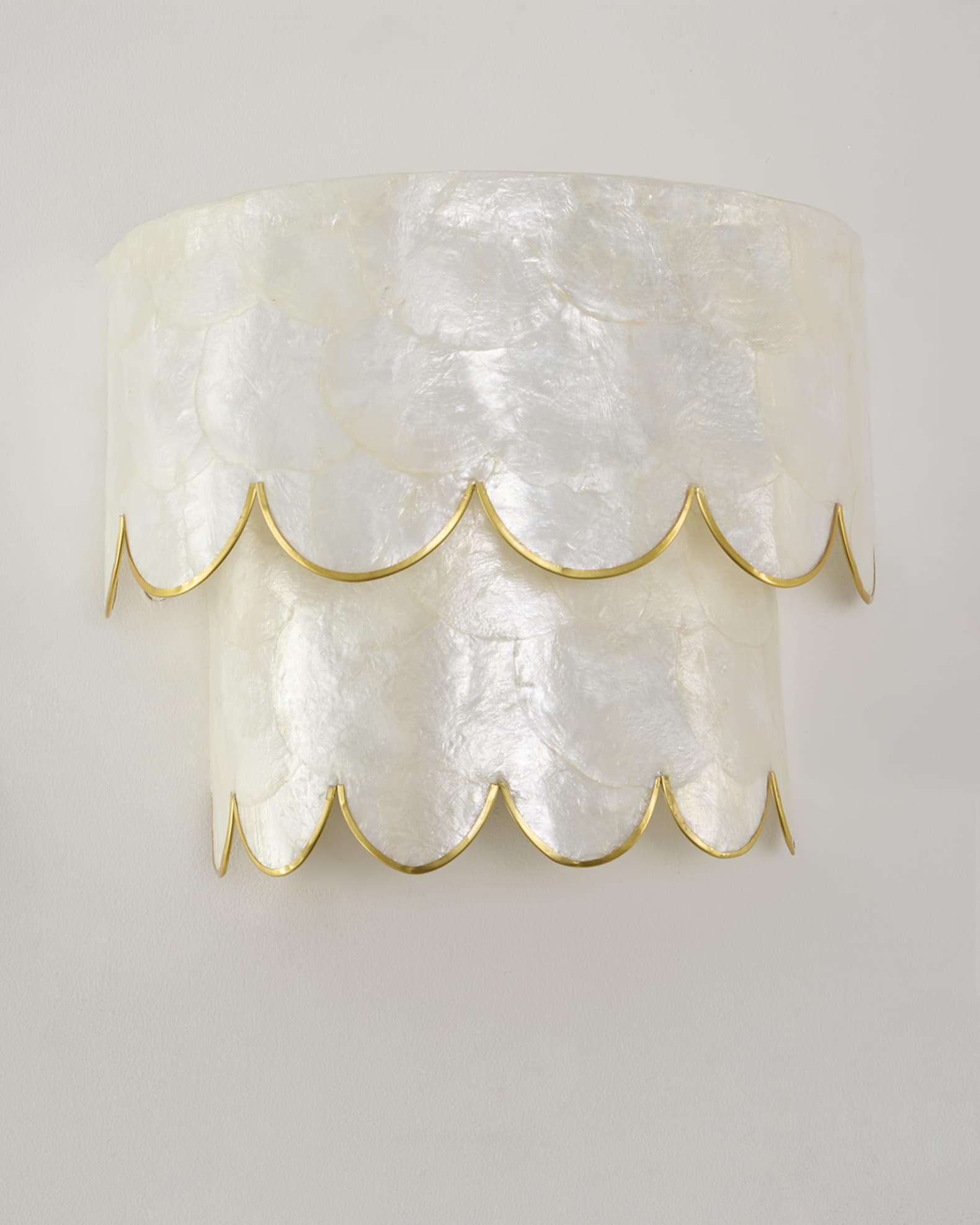 Neiman Marcus Scalloped Sconce