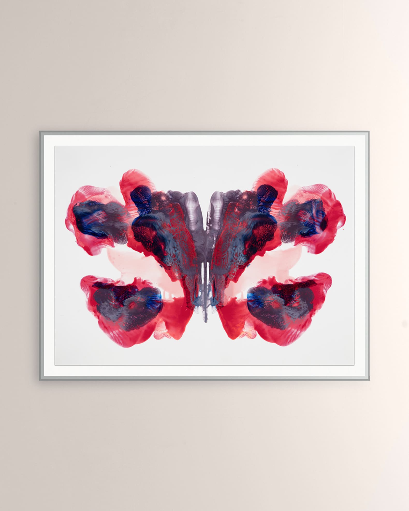 Four Hands "Pink Butterfly" Framed Giclee by Kim Whiteside