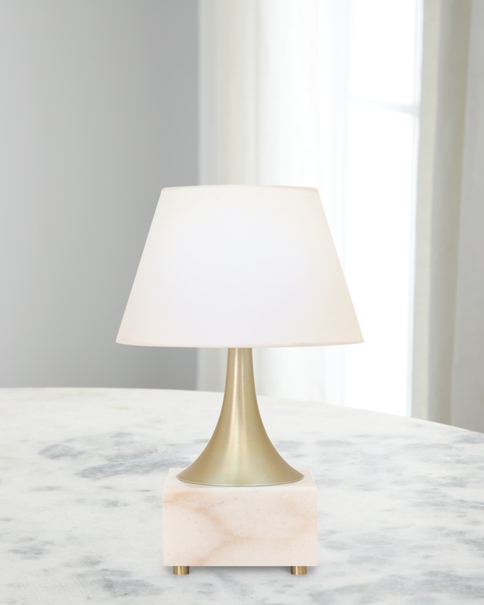 Couture Lamps Marble Rechargeable 12" Table Lamp