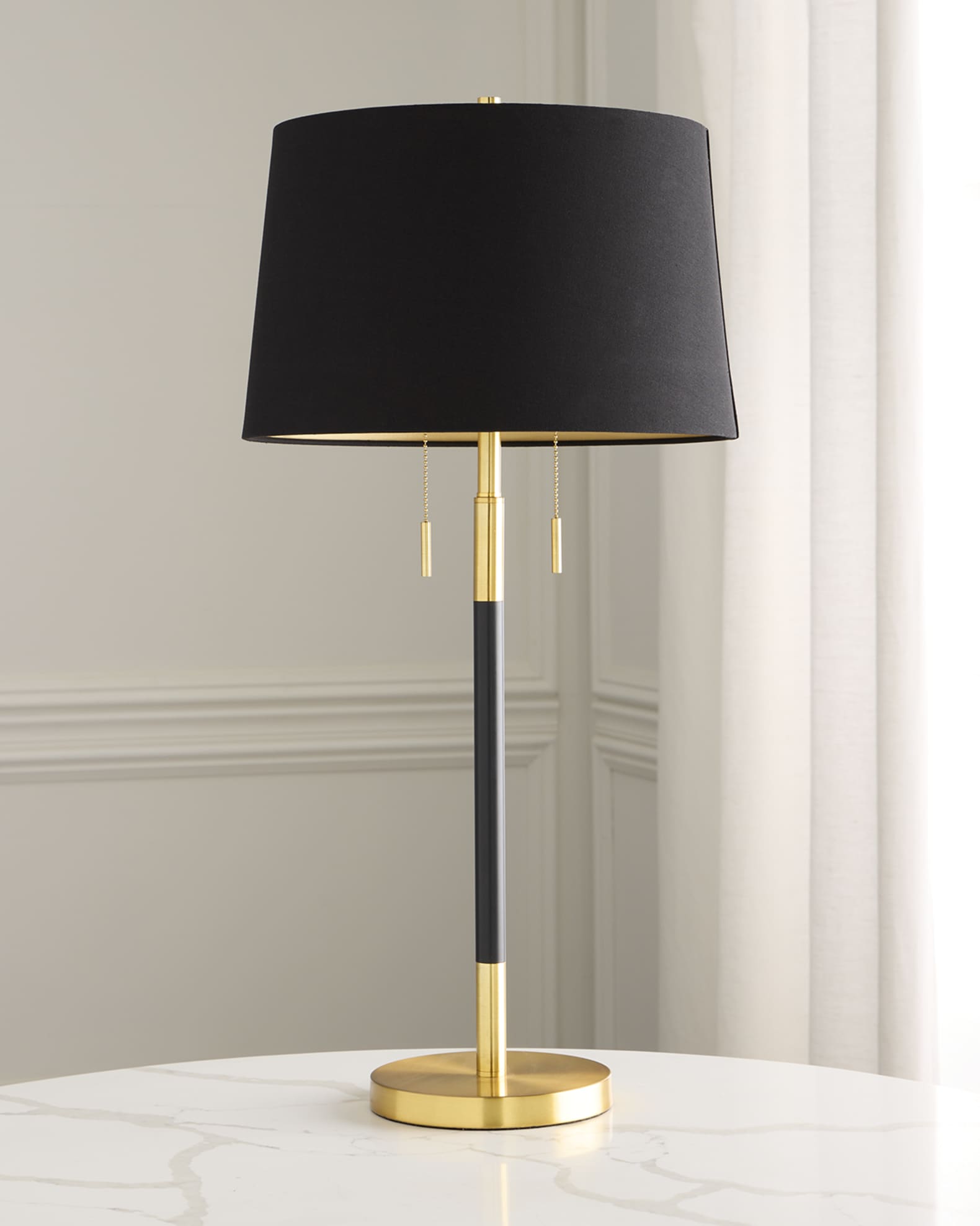 Couture Lamps 2-Light Metal Table Lamp, 33"