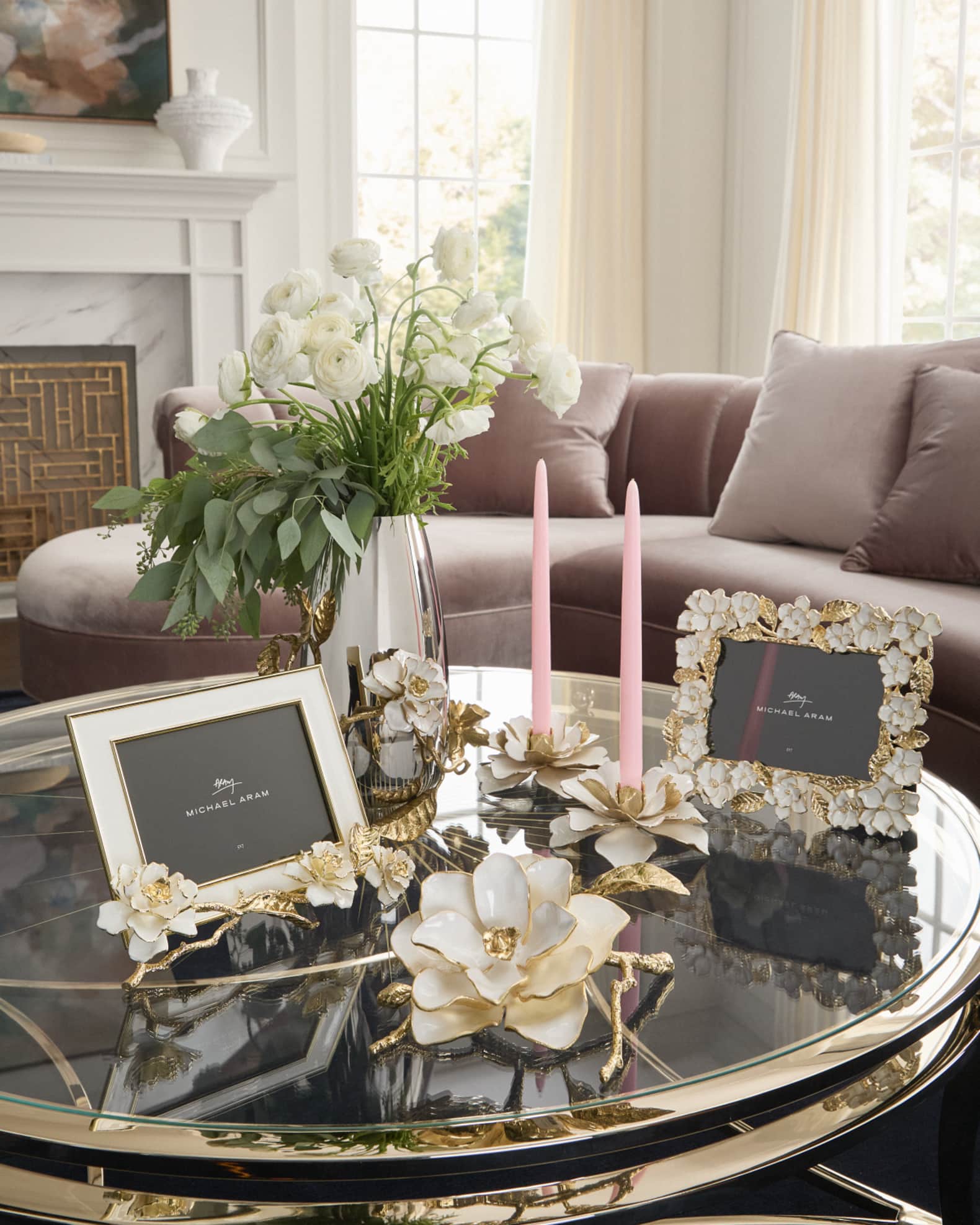 Michael Aram Gardenia Candleholders, Set of 2 | Horchow