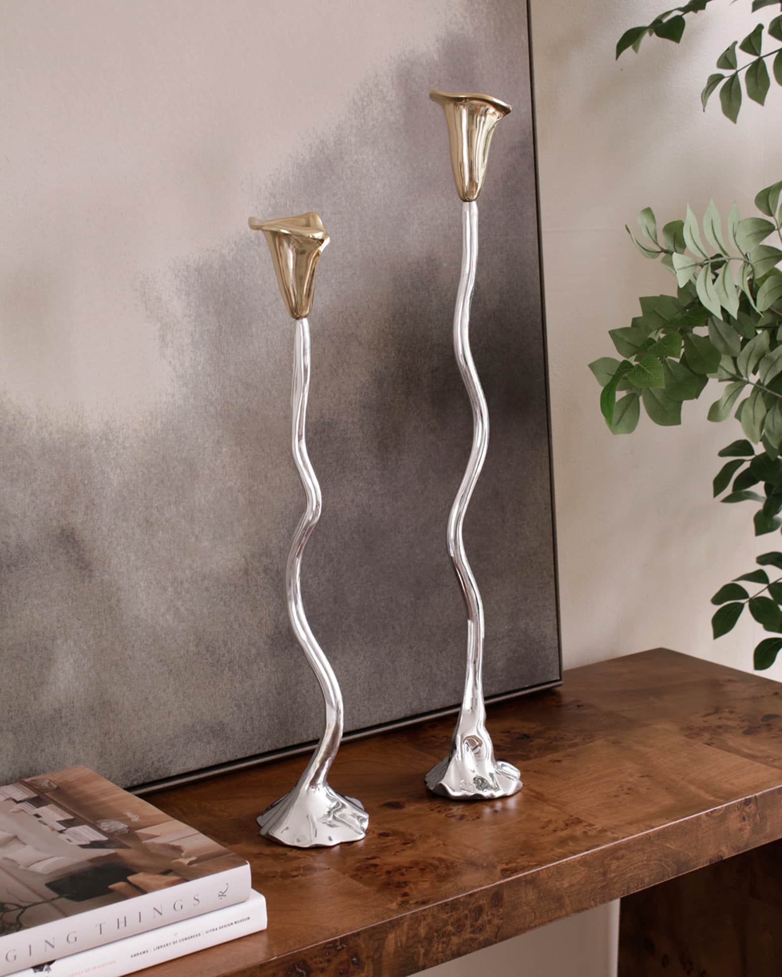 Beatriz Ball Garden Tulip 19"Candlestick Holder