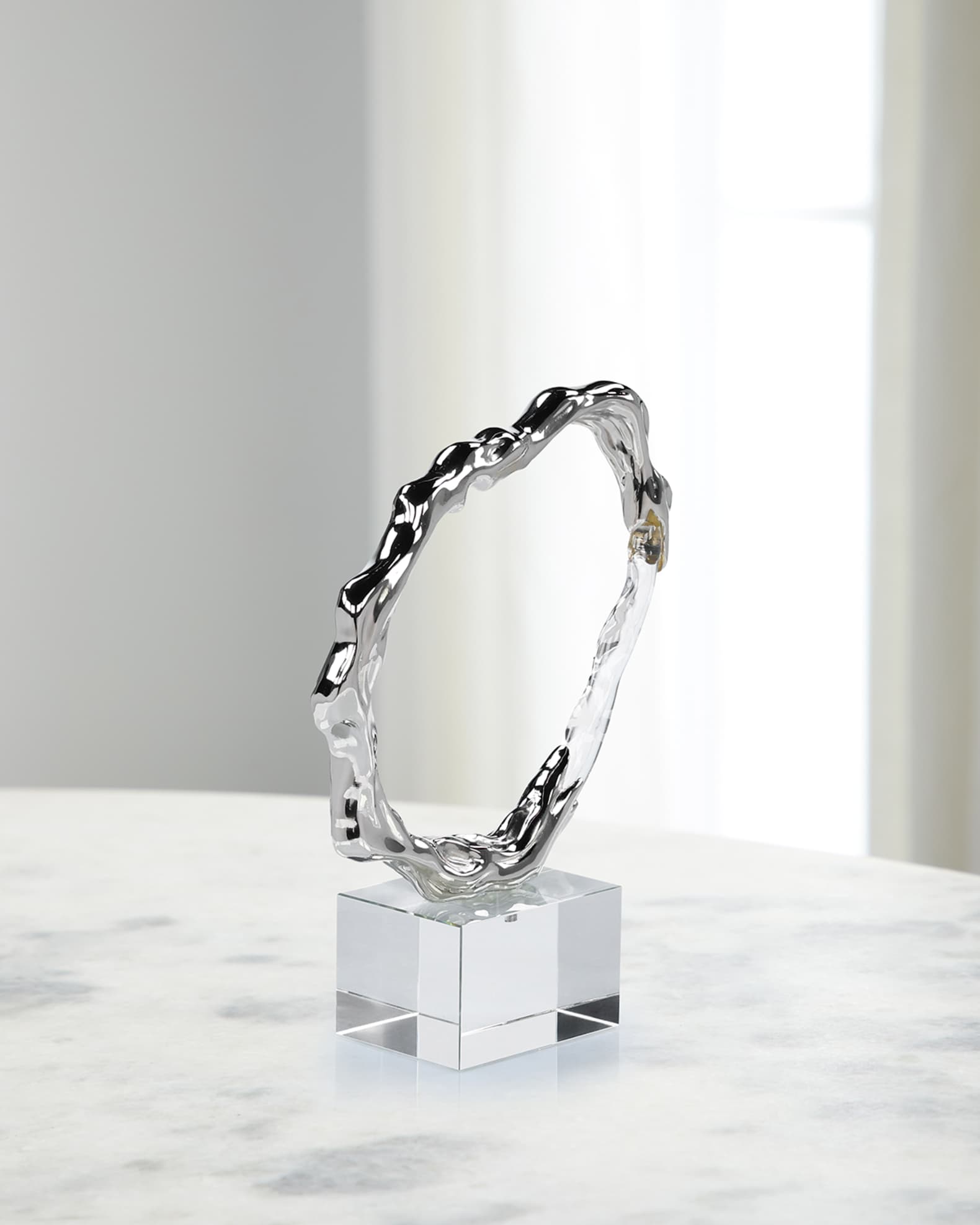 John-Richard Collection Metallic Ice Sculpture, Small