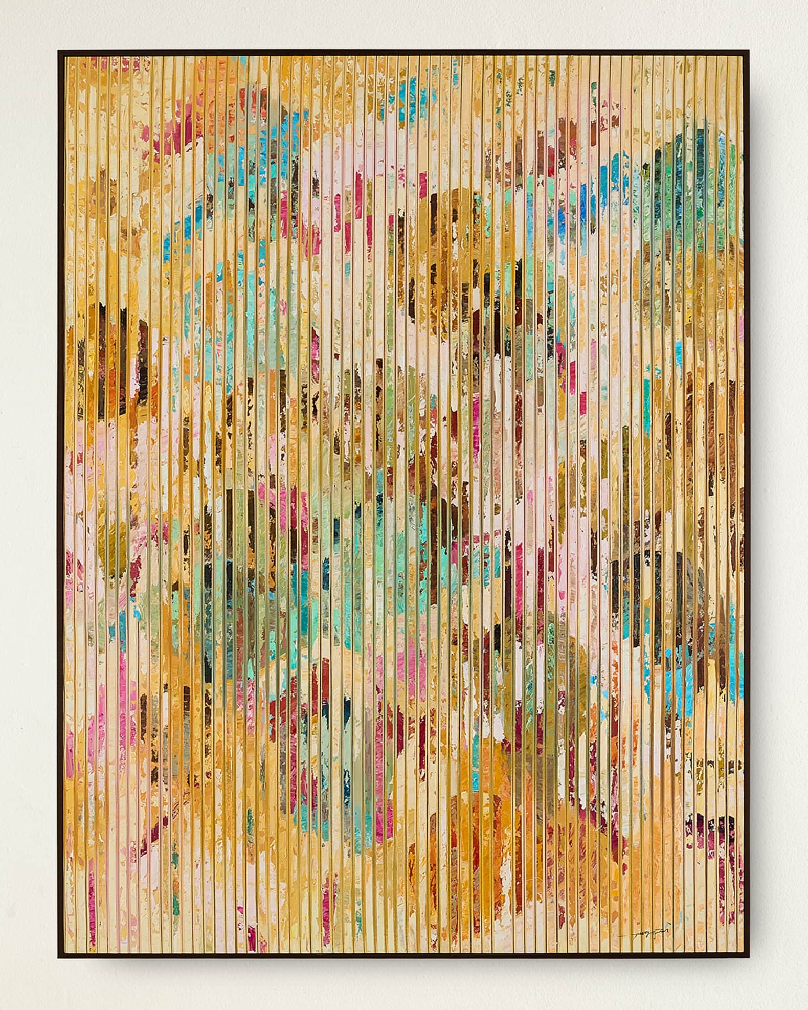 John-Richard Collection  "Cascading Colors" Original Oil Painting on Canvas by Teng Fei