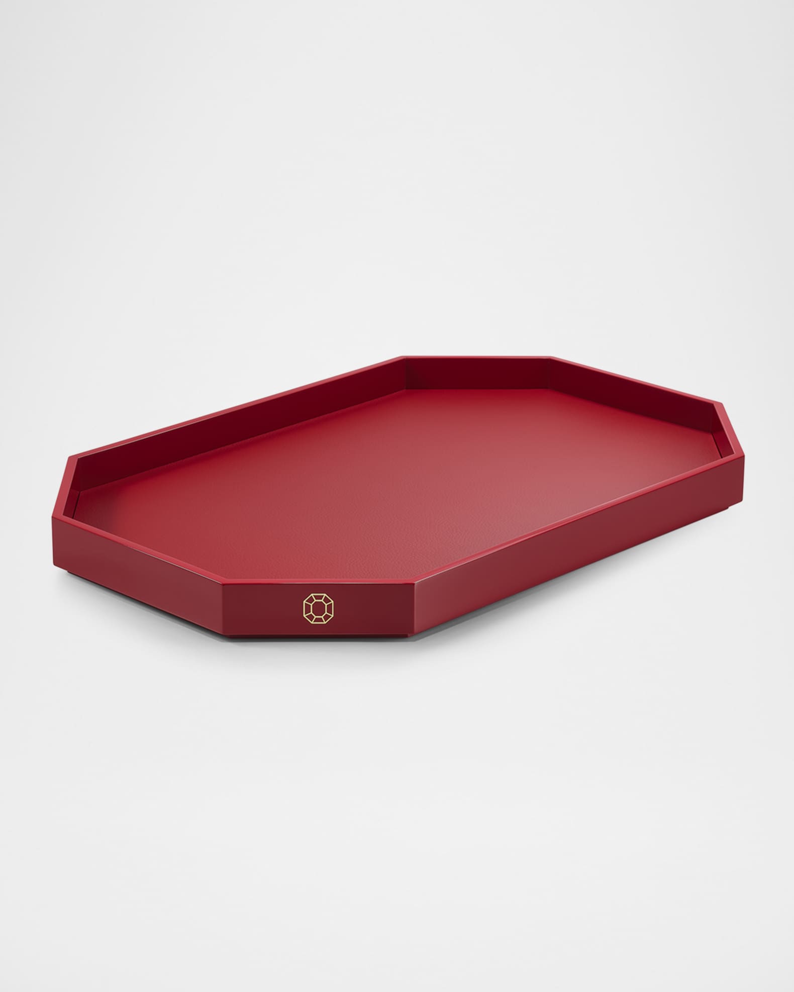 Baccarat Octagon Large Lacquered Tray, 24"