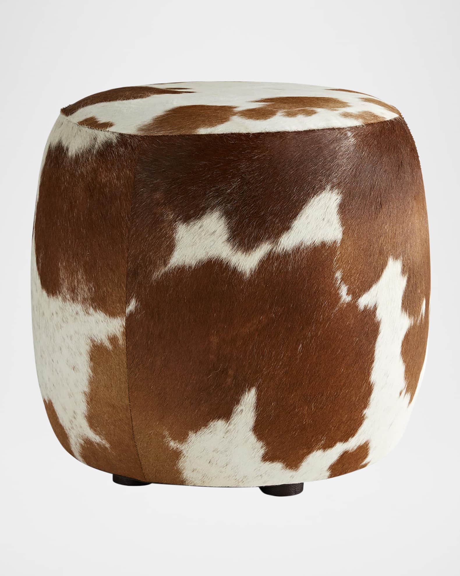 Arteriors Owen Hair on Hide Ottoman