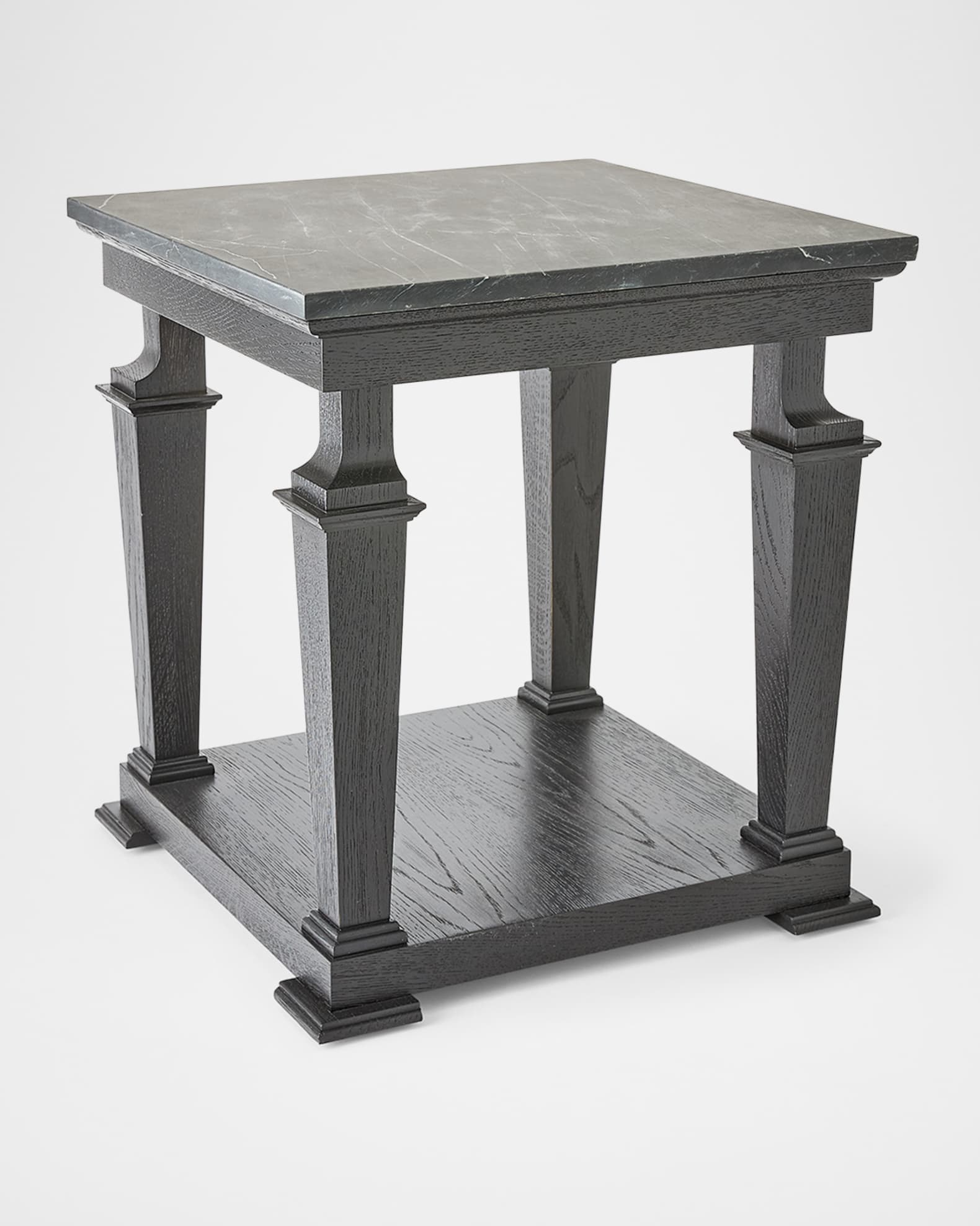 Global Views Josephine Side Table, Black