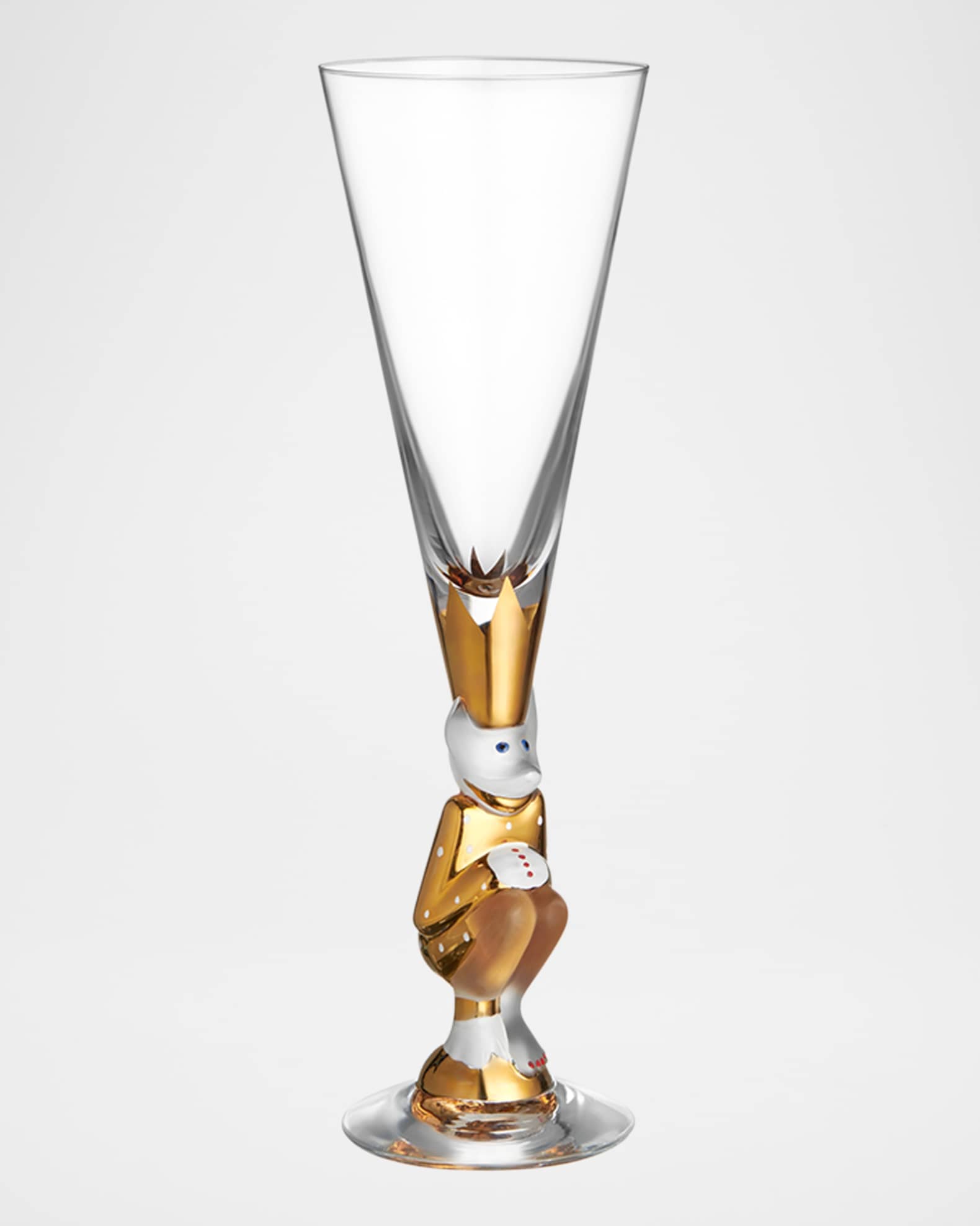 Orrefors Sparkling Devil Champagne Flute, 6.5 oz.