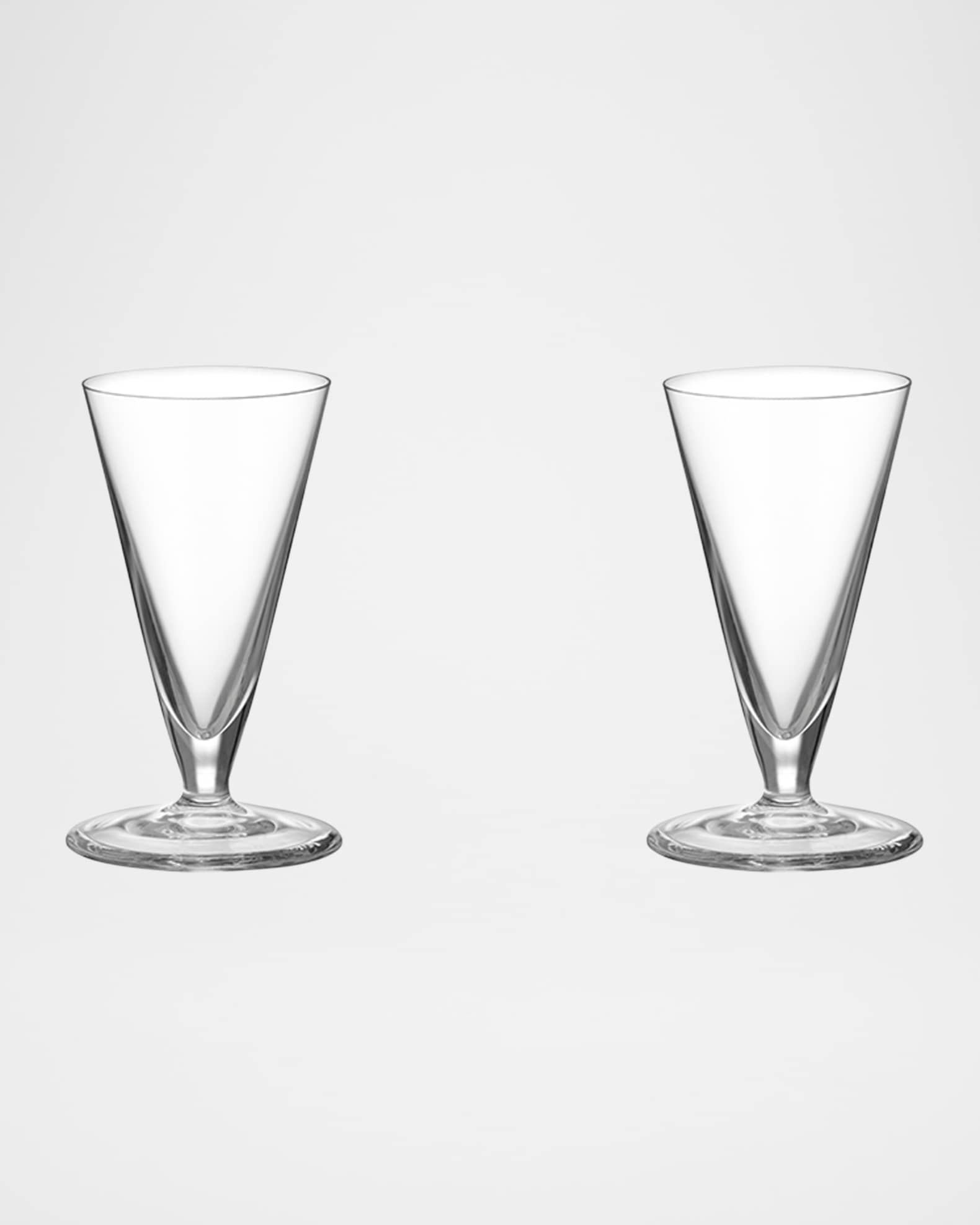 Orrefors Geometry 2 oz. Snaps Glasses, Set of 2