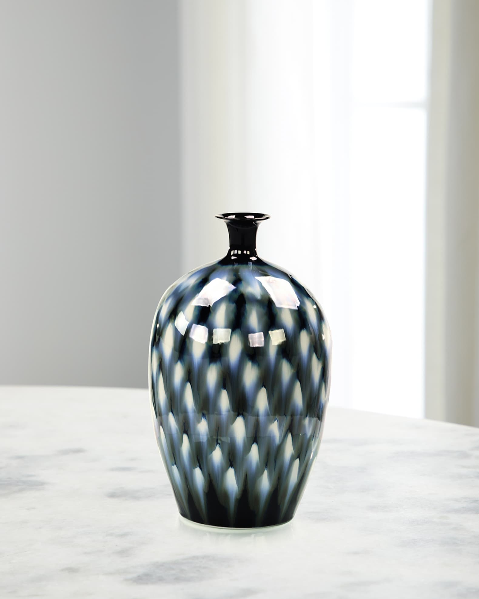 John-Richard Collection Magpie Small Vase, 17.5"