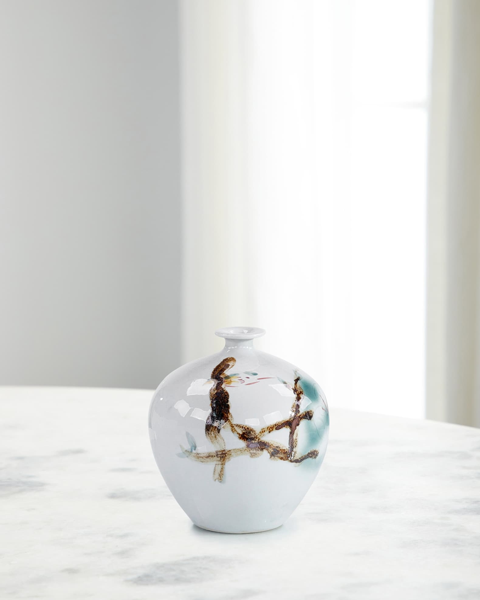 John-Richard Collection Painted Grove Vase III