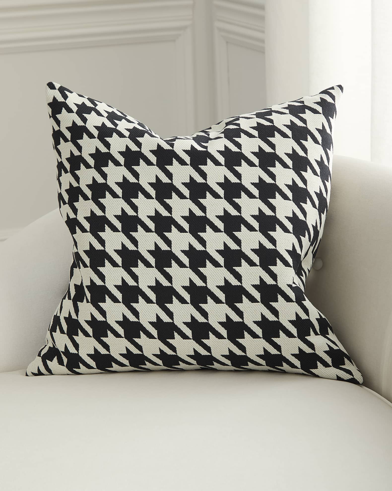 D.V. KAP Home Harwich Houndstooth Decorative Pillow, 24" Square