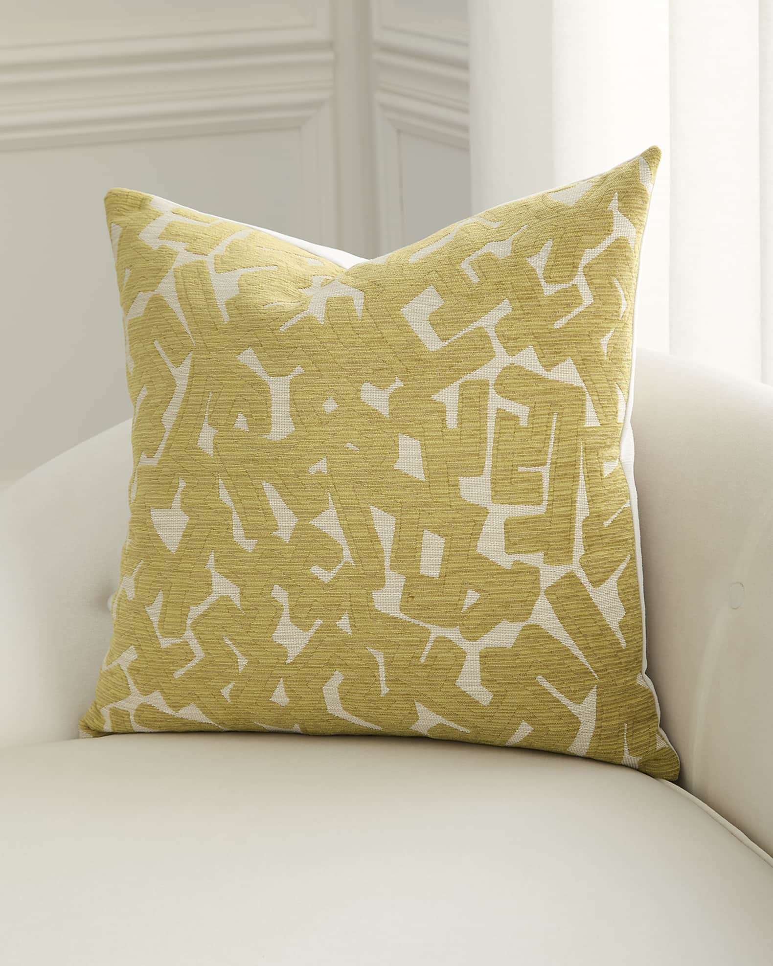 D.V. KAP Home Hero Abstract Decorative Pillow, 24" Square