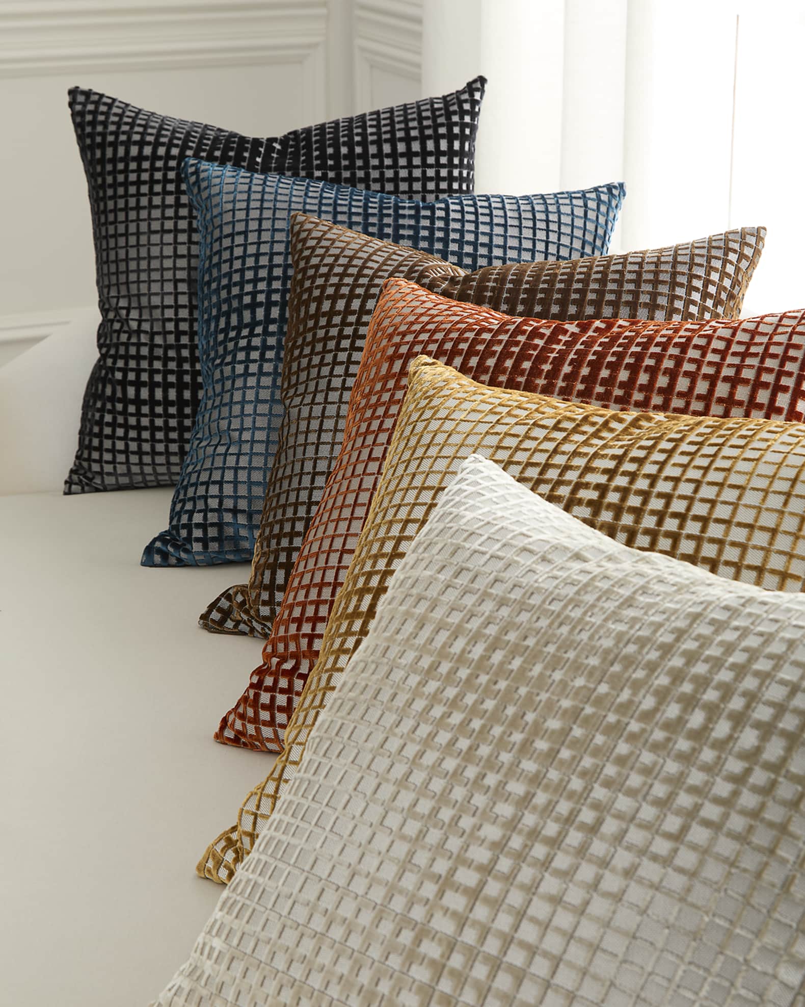 D.V. KAP Home Success Velvet Decorative Pillow, 24" Square