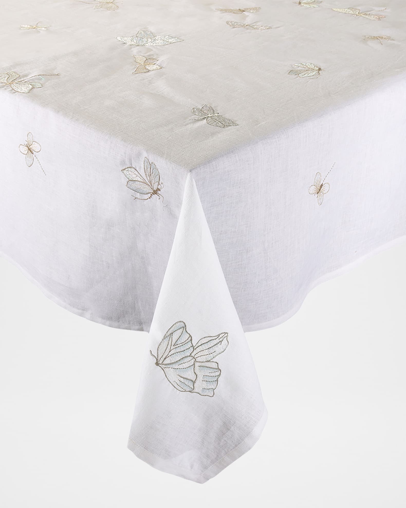 Kim Seybert Monarch Garden Tablecloth, 66" x 126"