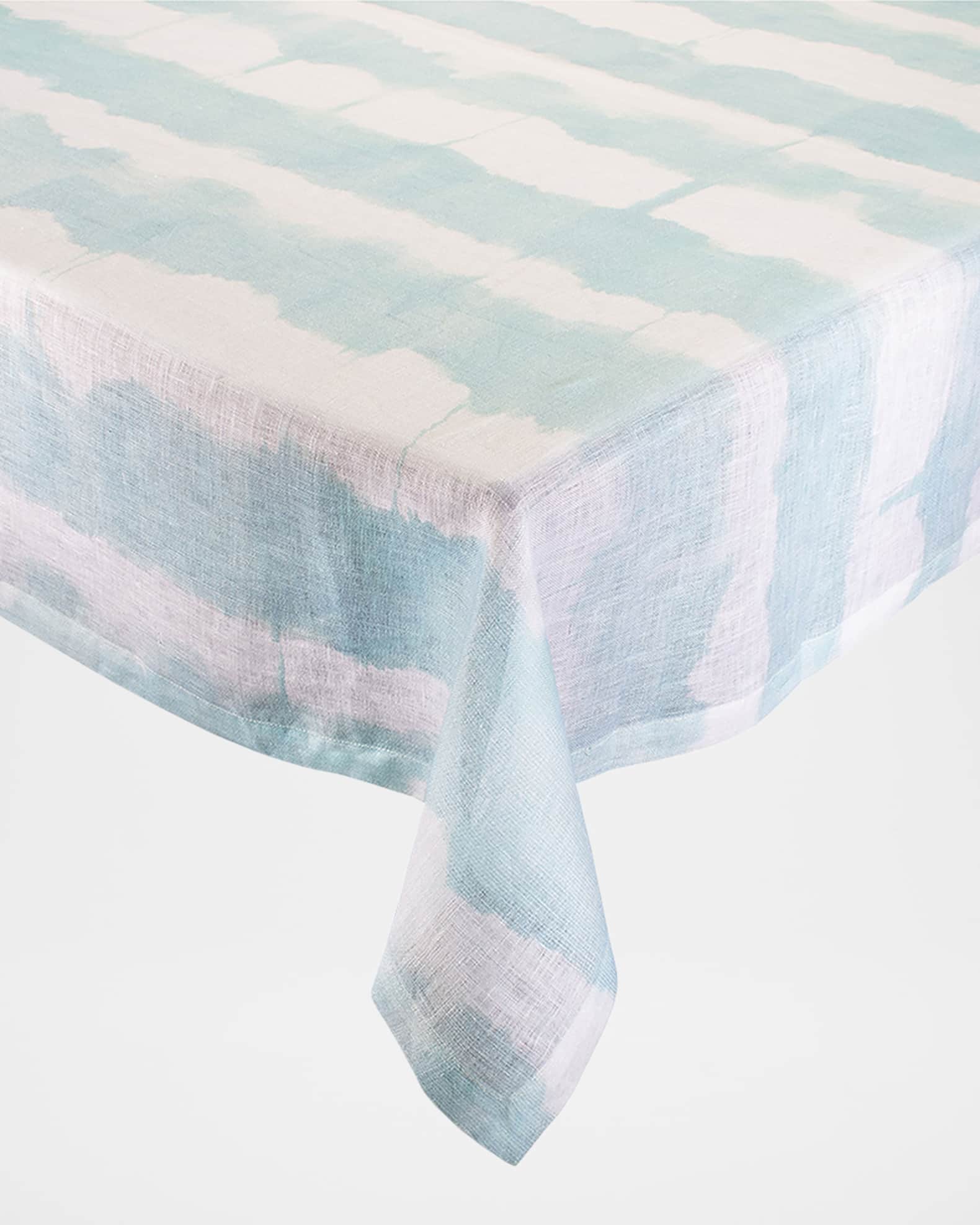 Kim Seybert Watercolor Stripe Tablecloth, 54" x 126"