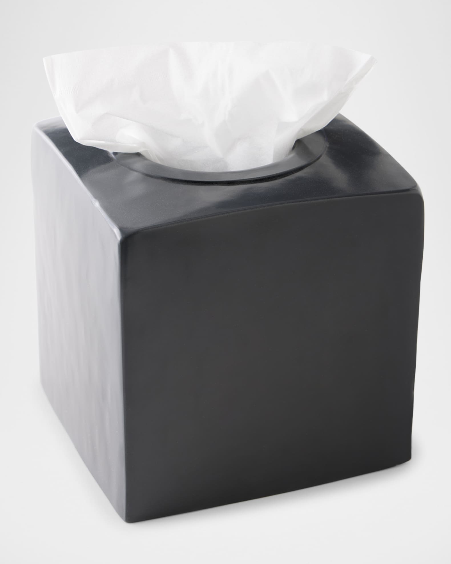 Kassatex Nile Black Tissue Holder