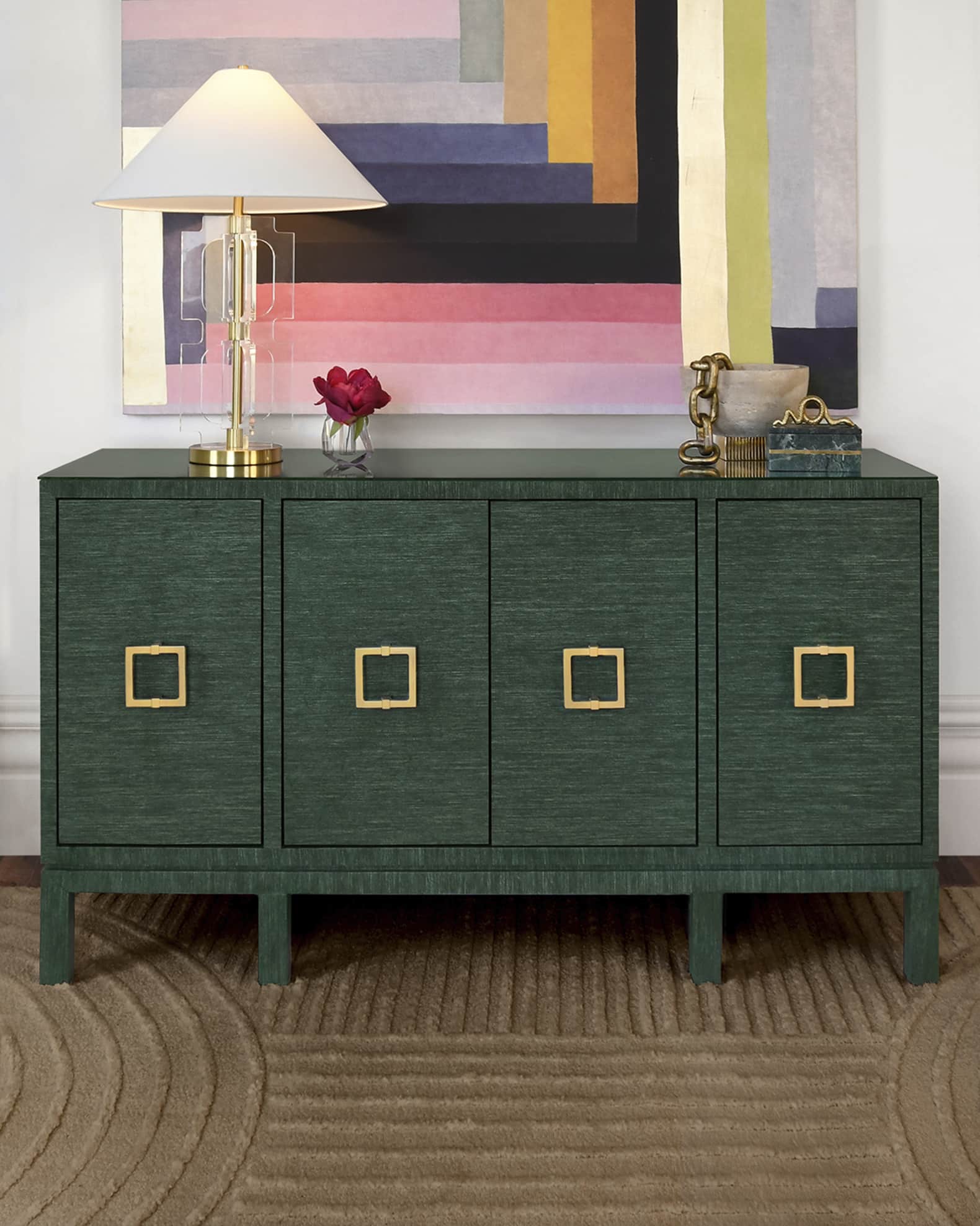 Worlds Away Effie Grasscloth Buffet | Horchow
