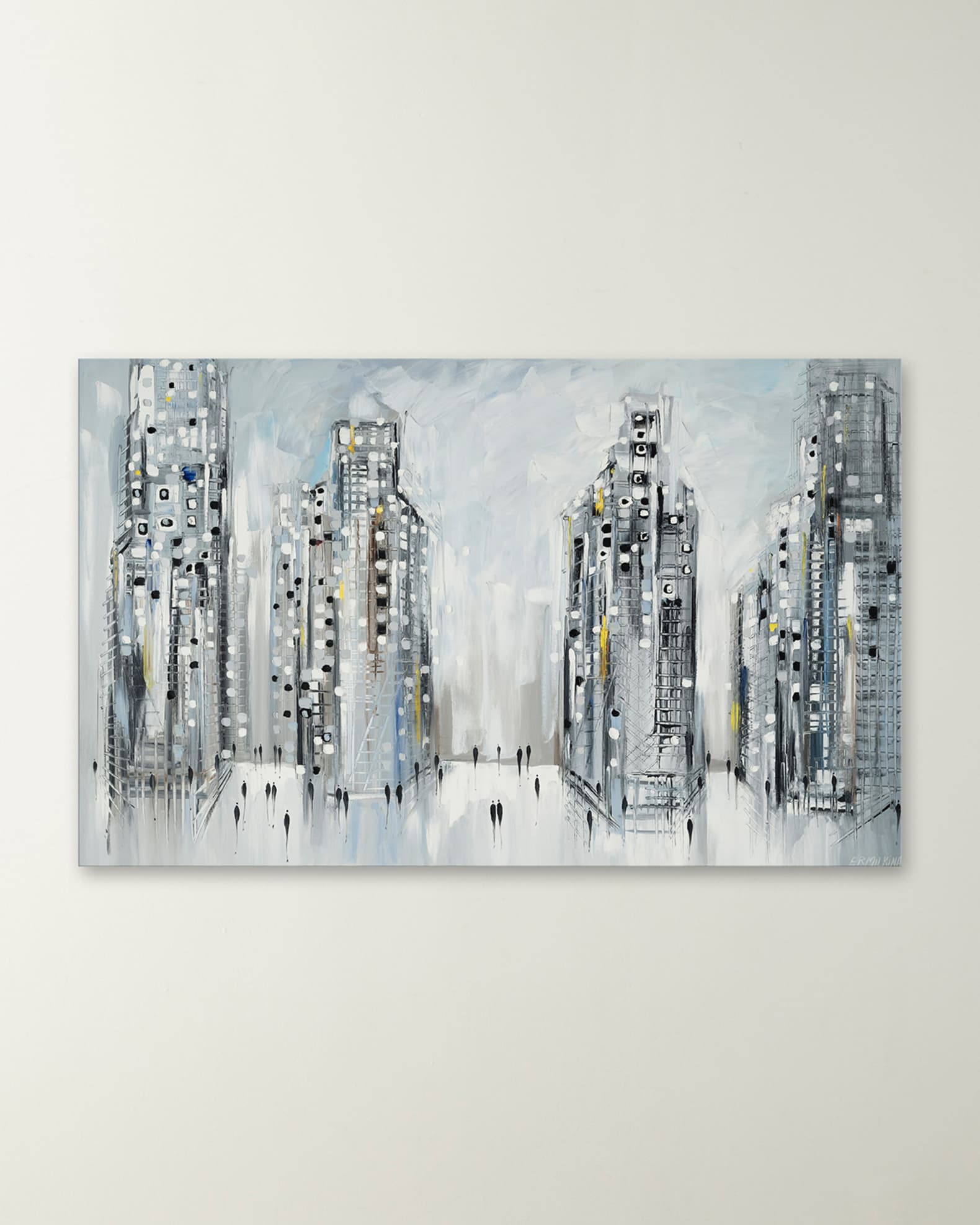 RFA Fine Art "City Street Scene, 2024" Hand-Embellished Giclee by Ekaterina Ermilkina