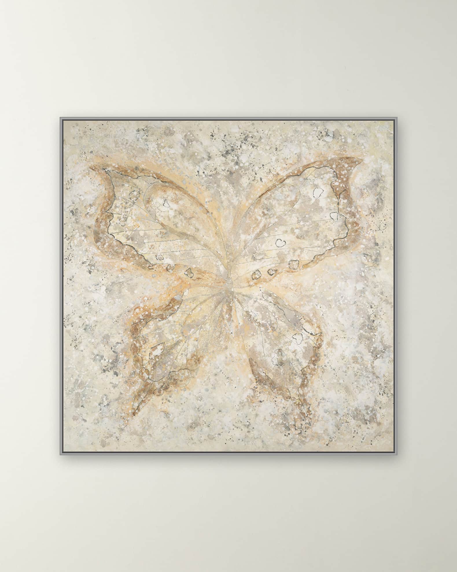 RFA Fine Art "Gold Butterfly" Hand-Embellished Giclee by H. Scott