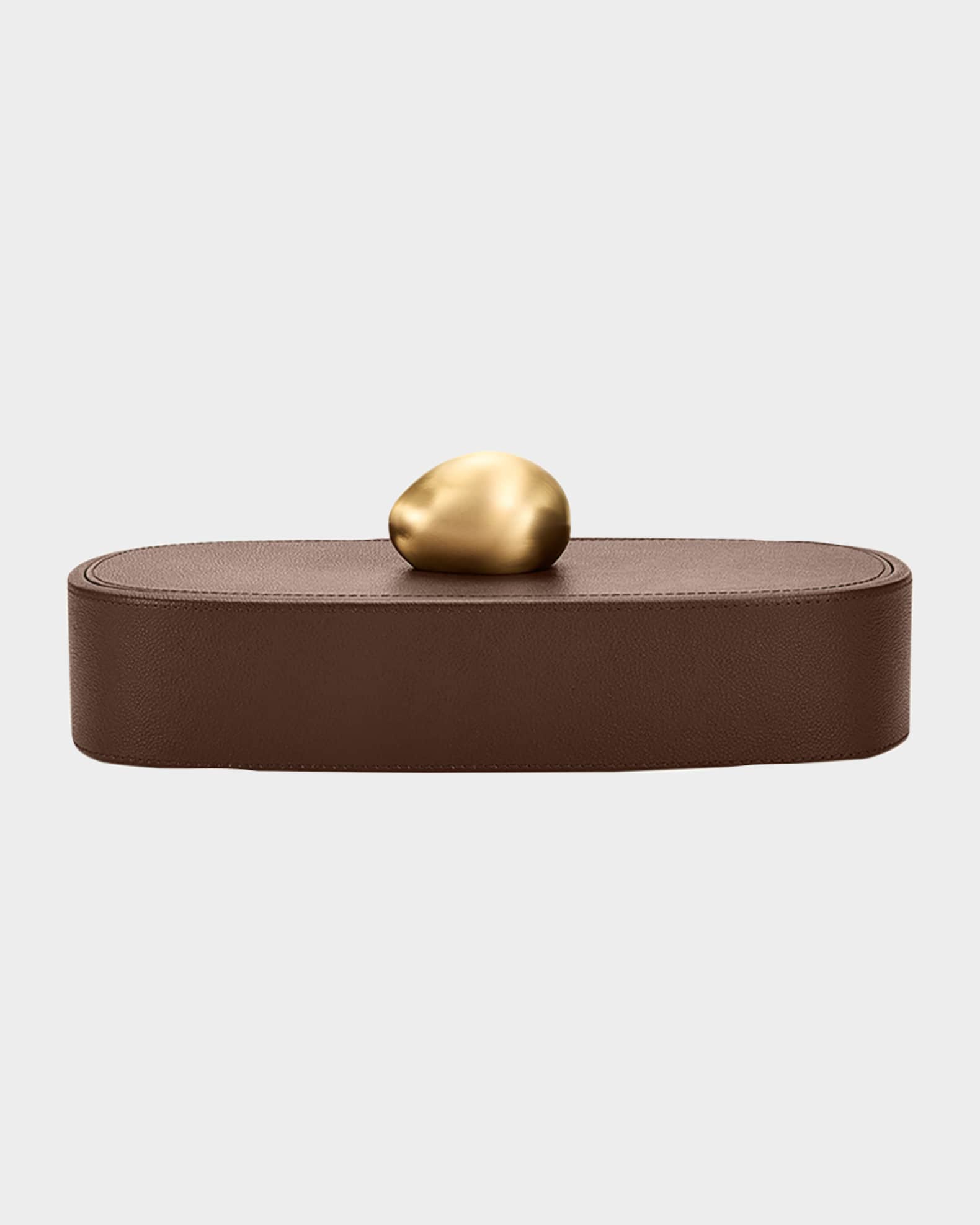 Assouline Pebble Long Leather Trinket Box