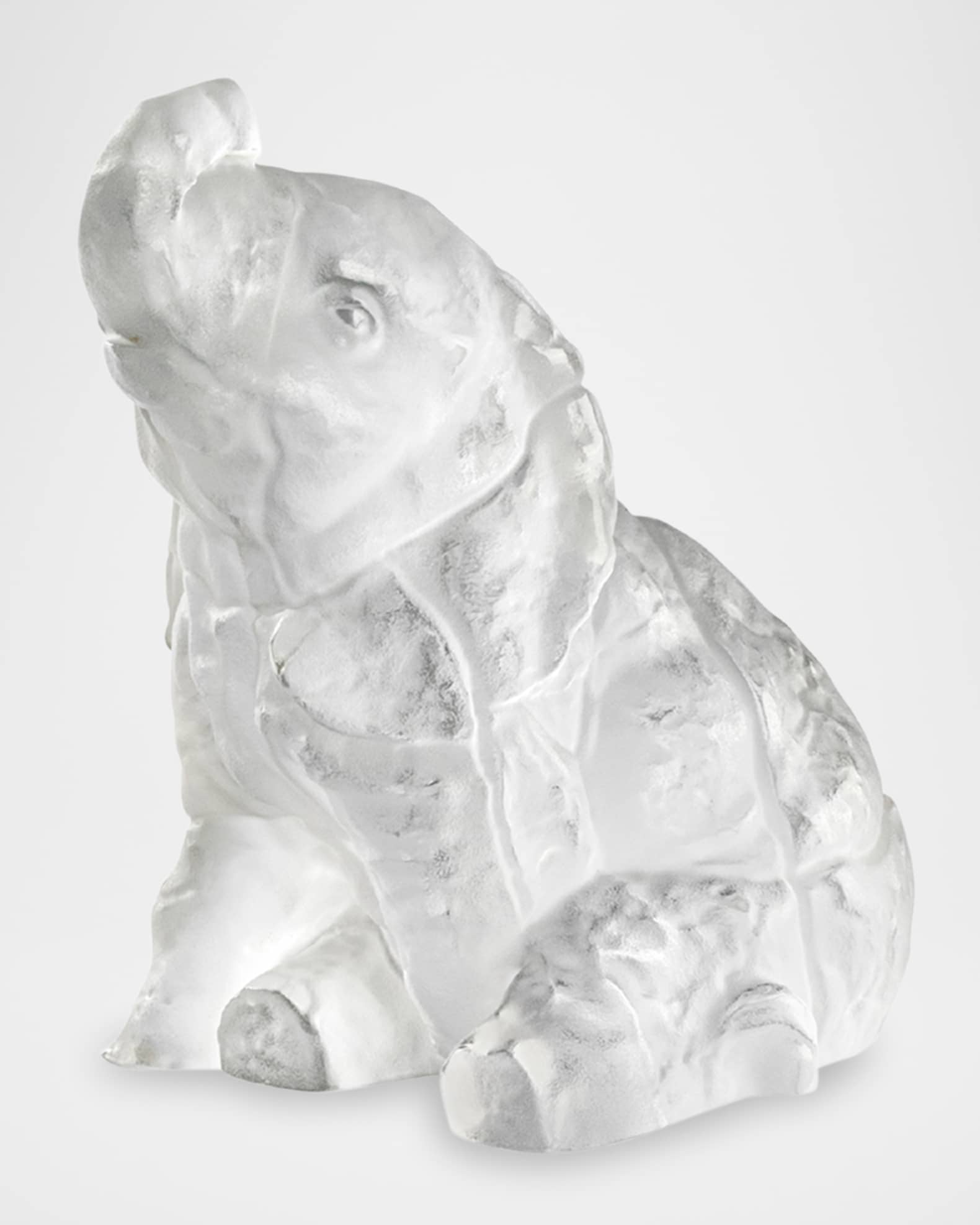 Lalique Baby Elephant Sculpture