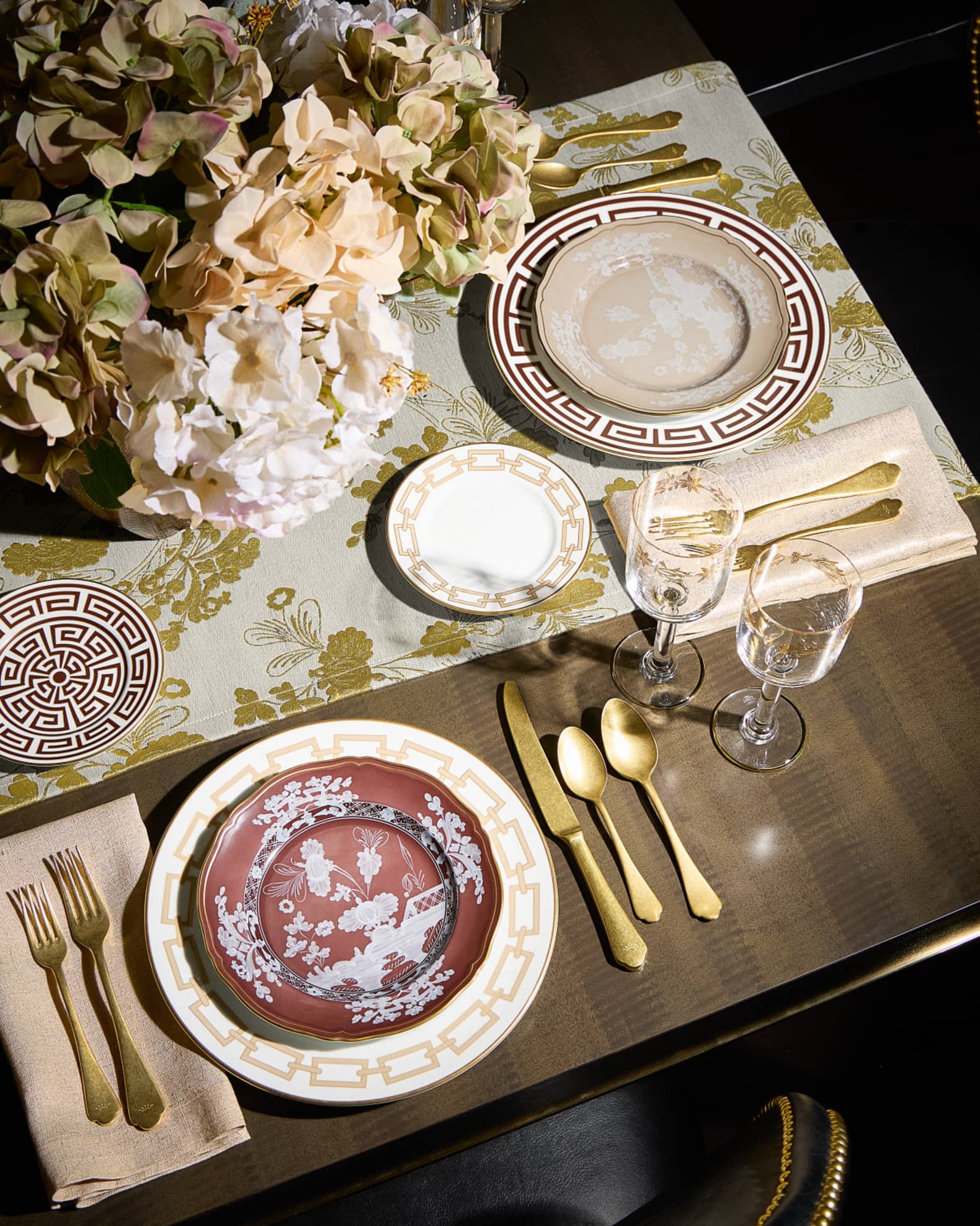 GINORI 1735 Labirinto Ebano Dinner Plate | Horchow